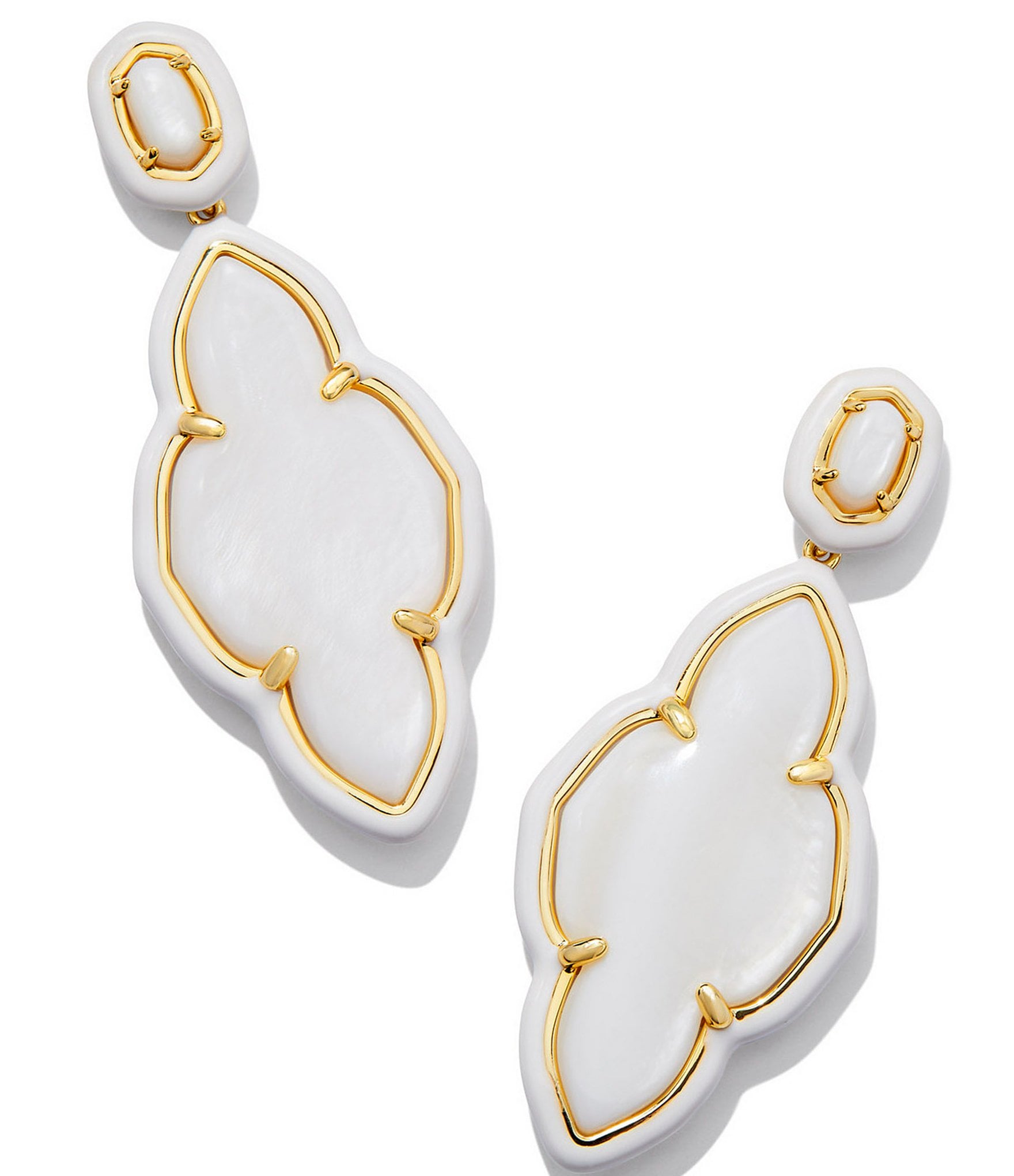 Kendra Scott Abbie Enamel Frame Drop Earrings