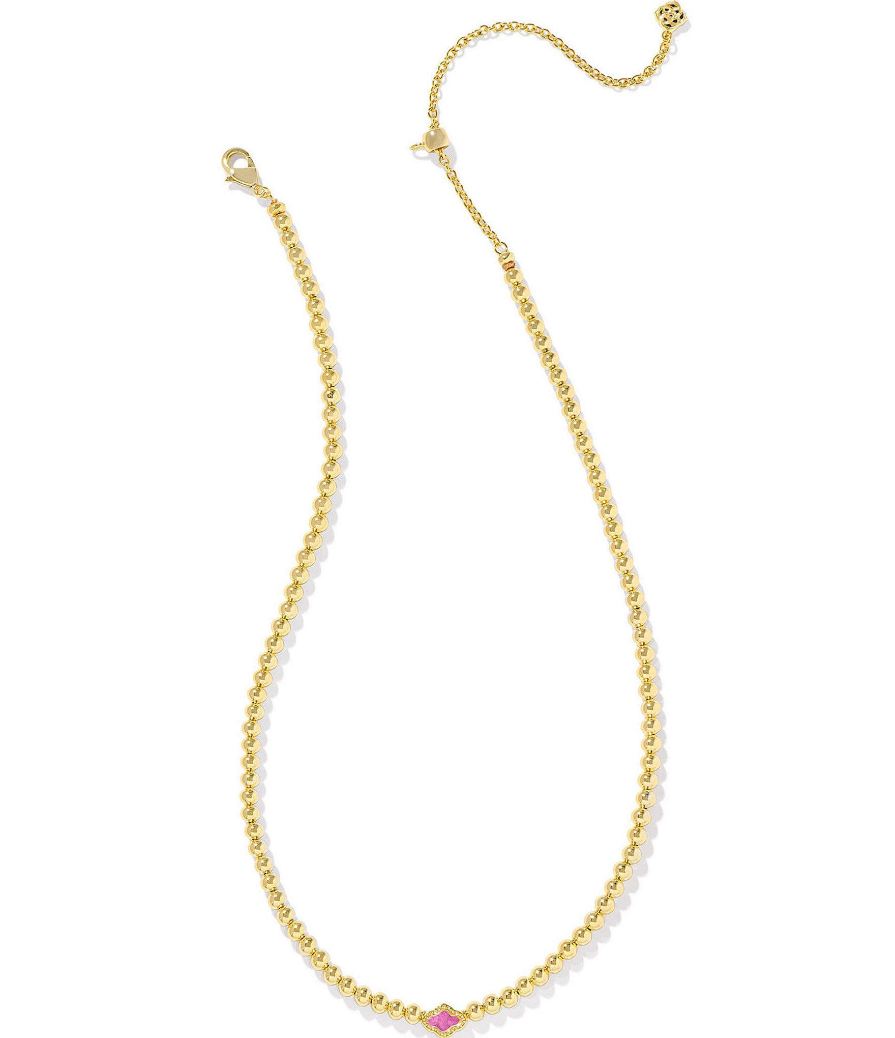 Kendra Scott Abbie Gold Beaded Short Pendant Necklace