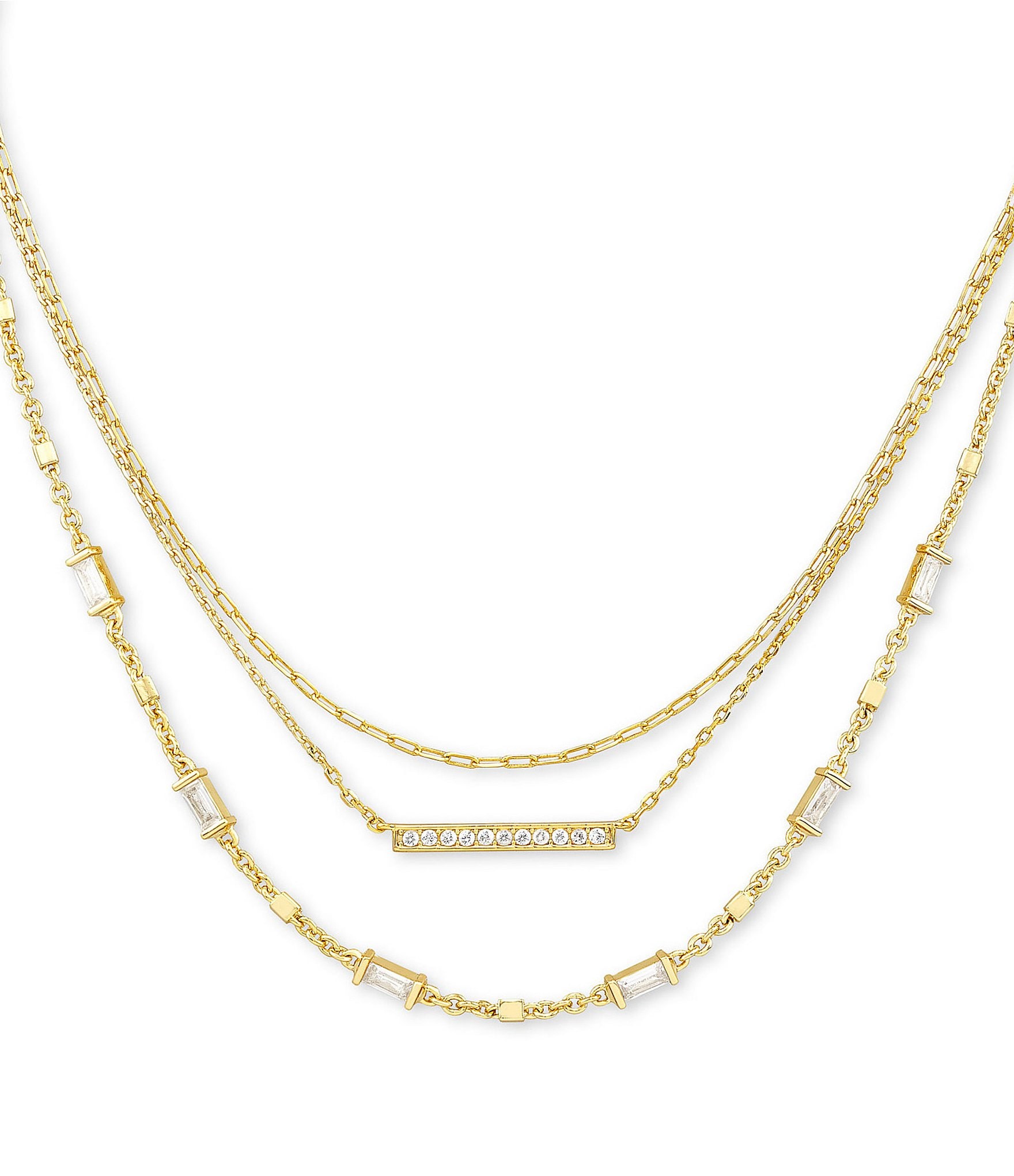 Kendra Scott Addison Triple Strand Necklace