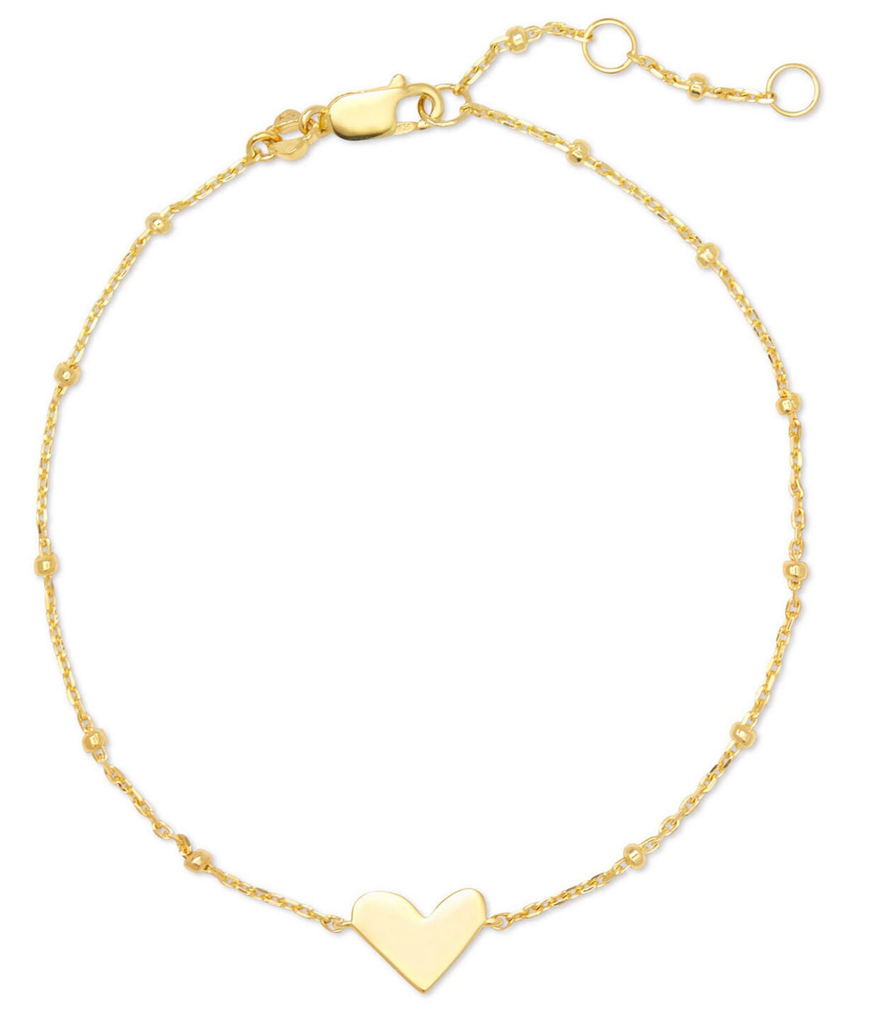Kendra Scott Ari Heart 18k Gold Vermeil Delicate Line Bracelet | Dillard's