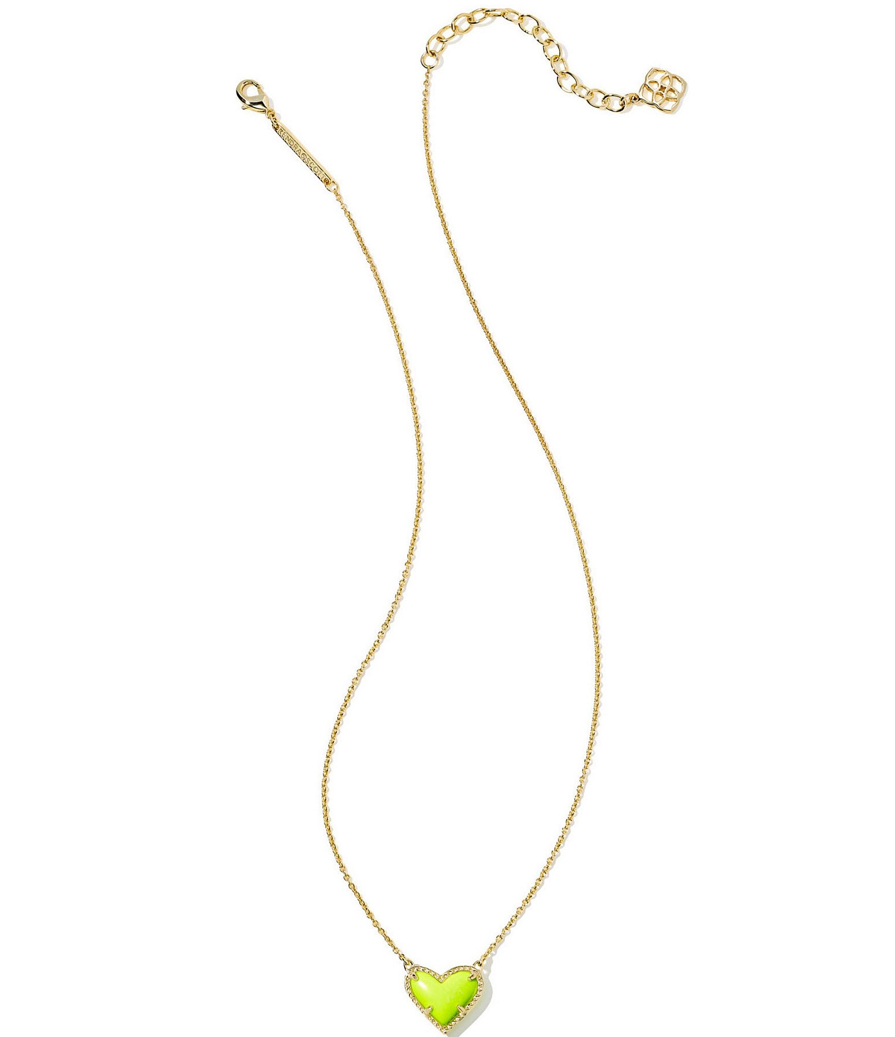 Kendra Scott Ari Heart Gold Short Pendant Necklace