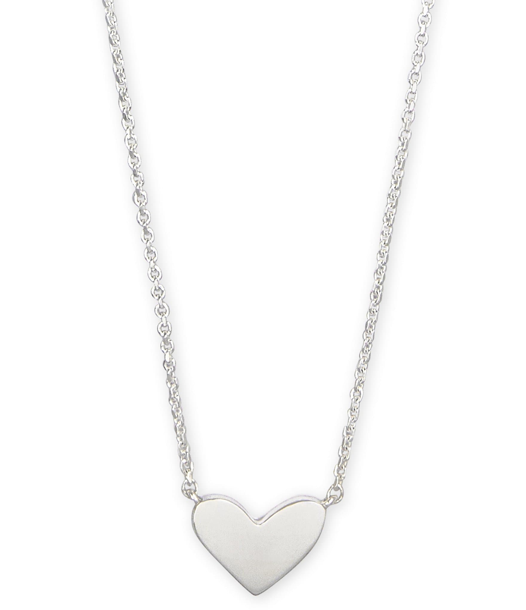 Kendra Scott Ari Heart Sterling Silver Pendant Necklace