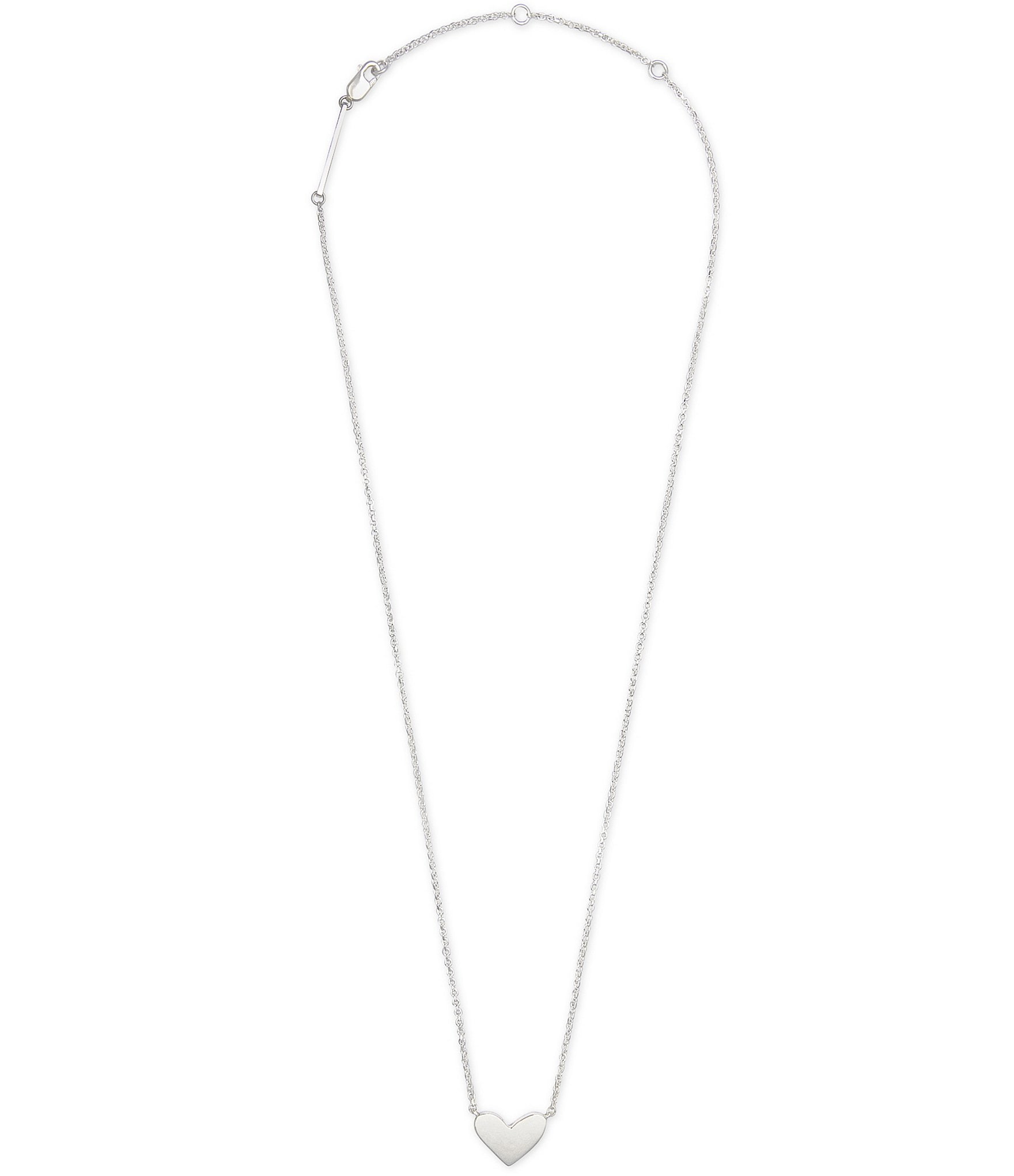 Kendra Scott Ari Heart Sterling Silver Pendant Necklace