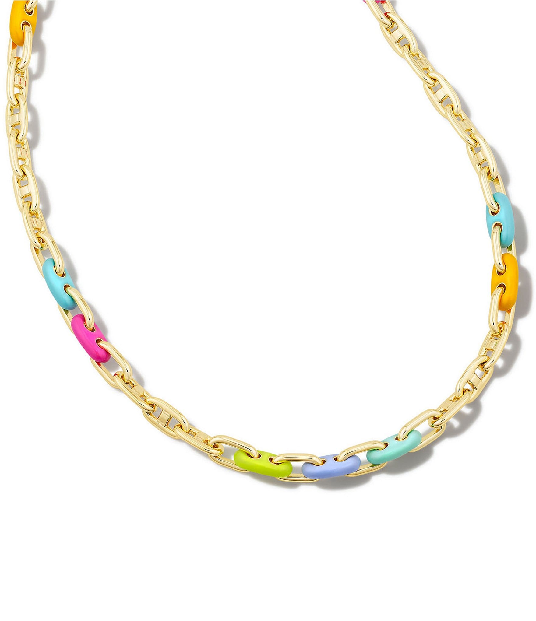 Kendra Scott Bailey Gold Multi Mix Chain Necklace | Dillard's