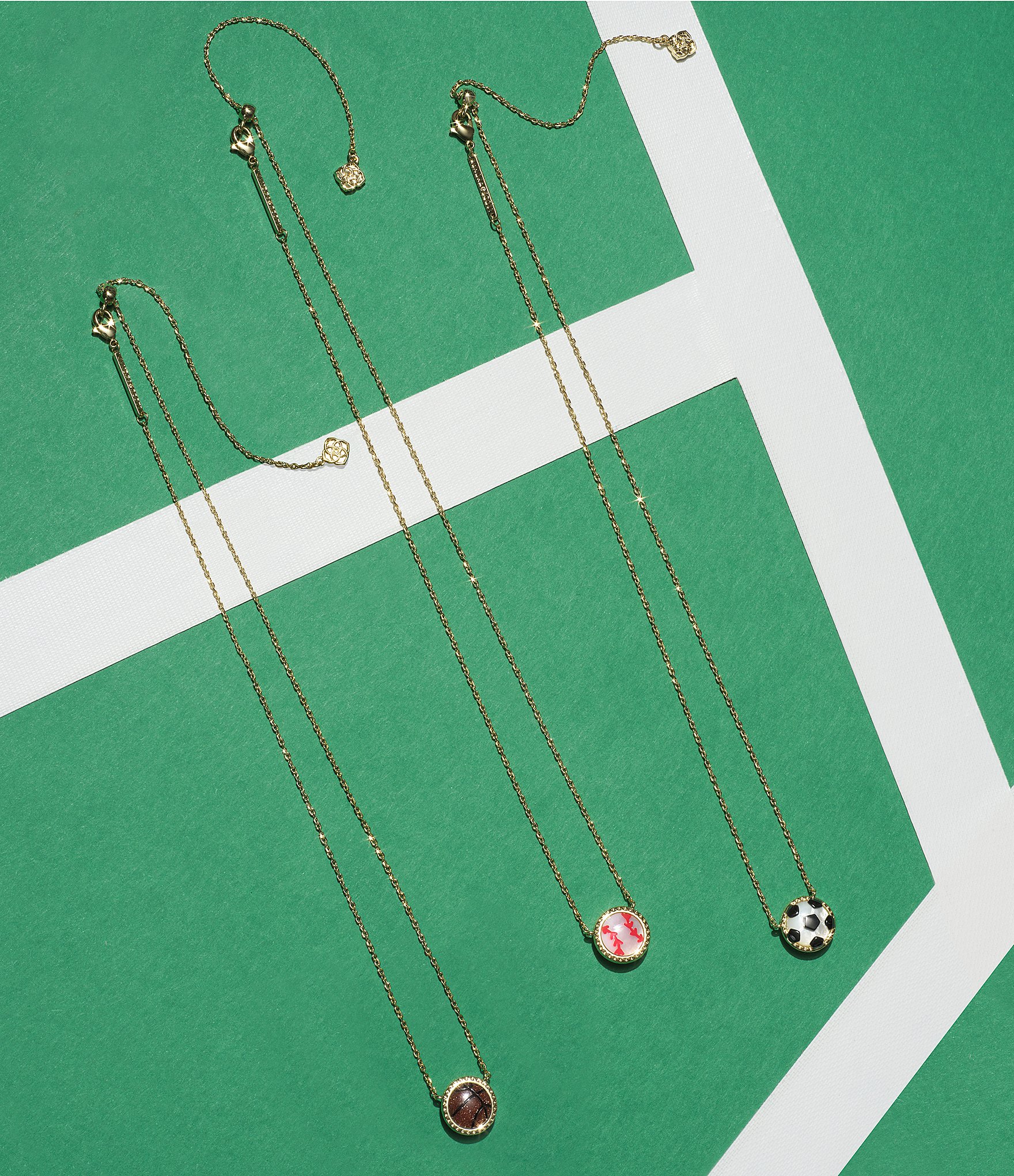 Kendra Scott Baseball Short Pendant Necklace