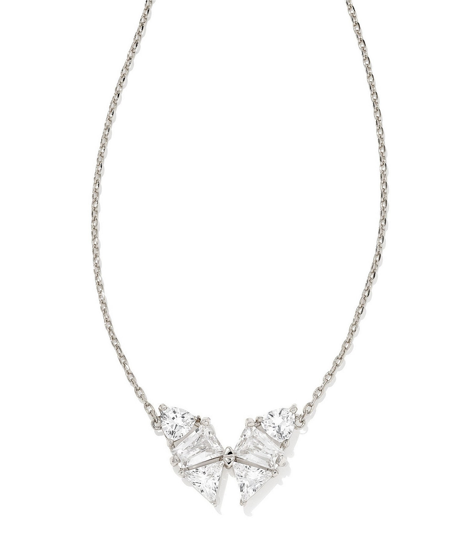 Kendra Scott Blair Silver Butterfly Short Pendant Necklace | Dillard's