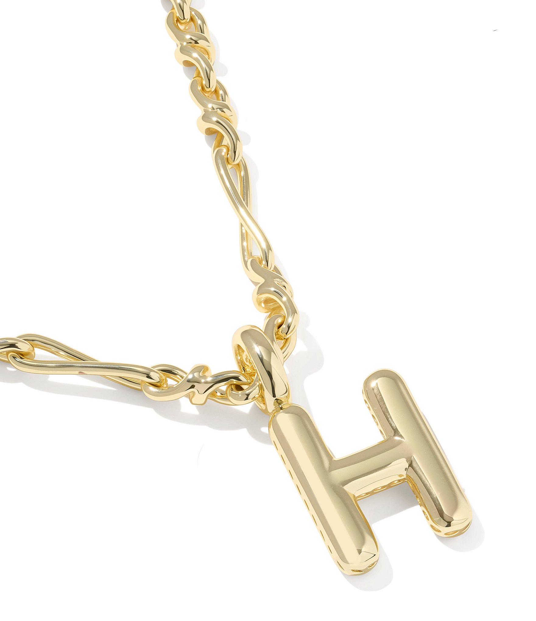 Kendra Scott Bubble Gold Letter Short Initial Pendant Necklace