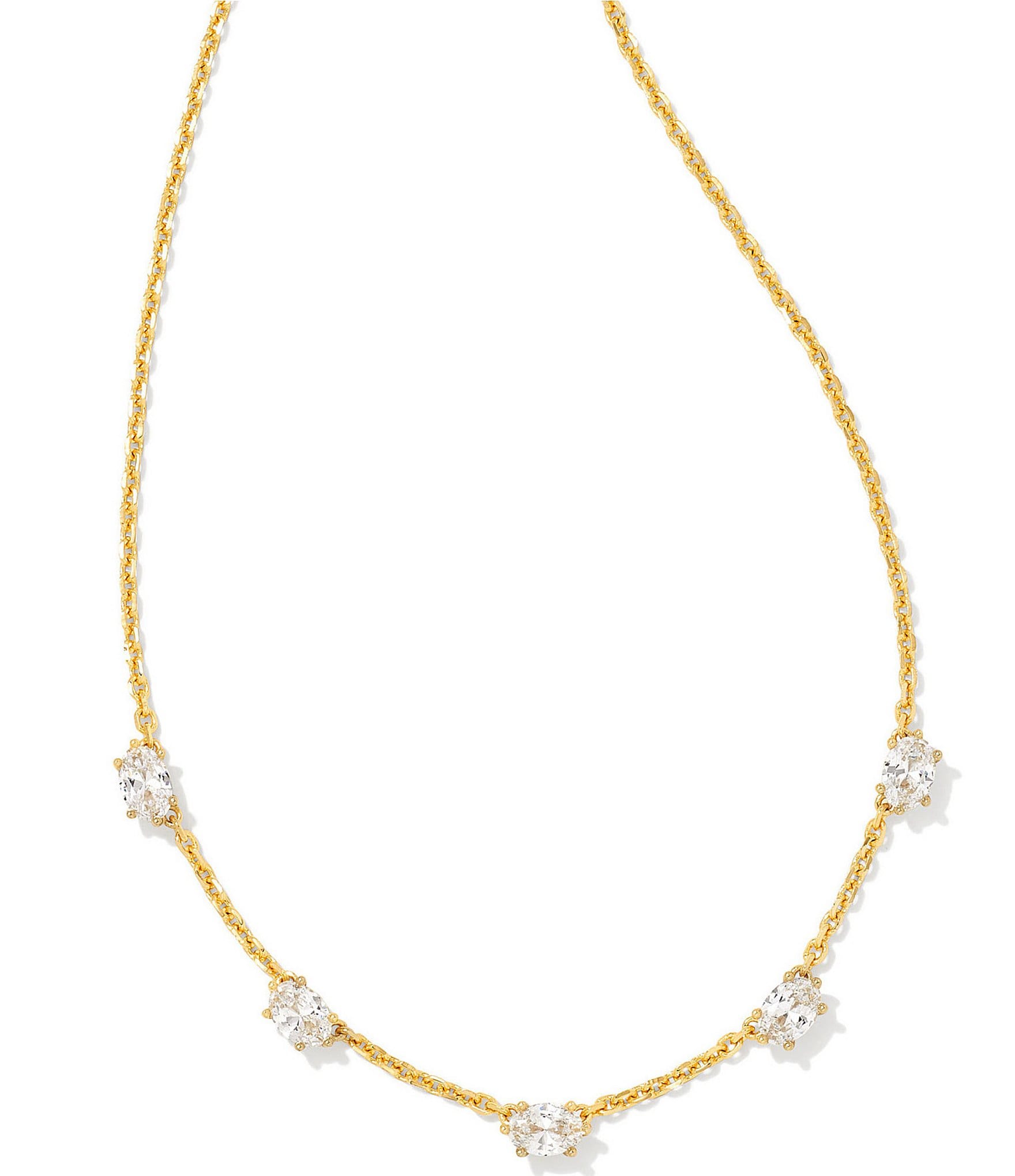 Kendra Scott Cailin Crystal Gold Collar Necklace