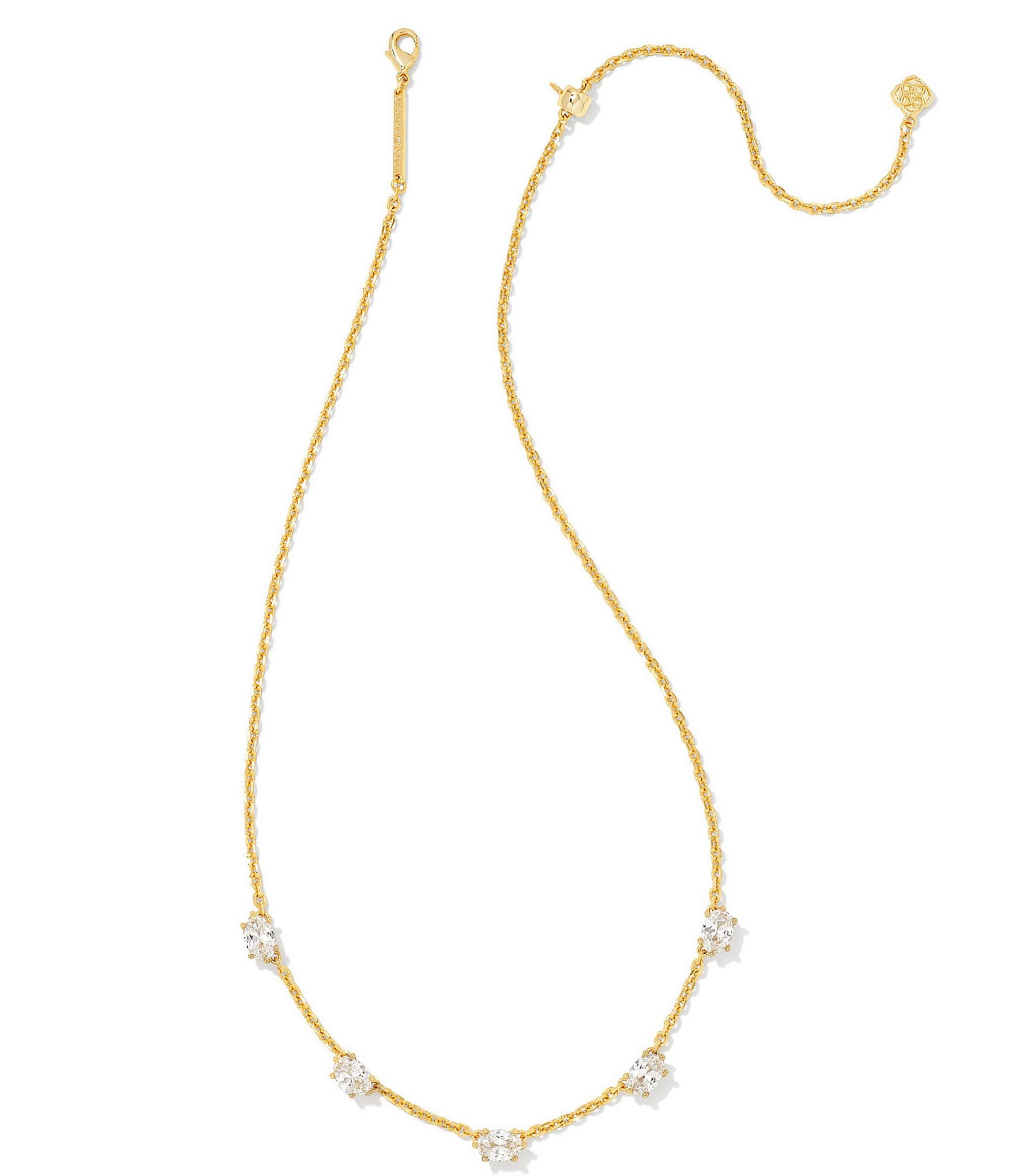 Kendra Scott Cailin Crystal Gold Collar Necklace