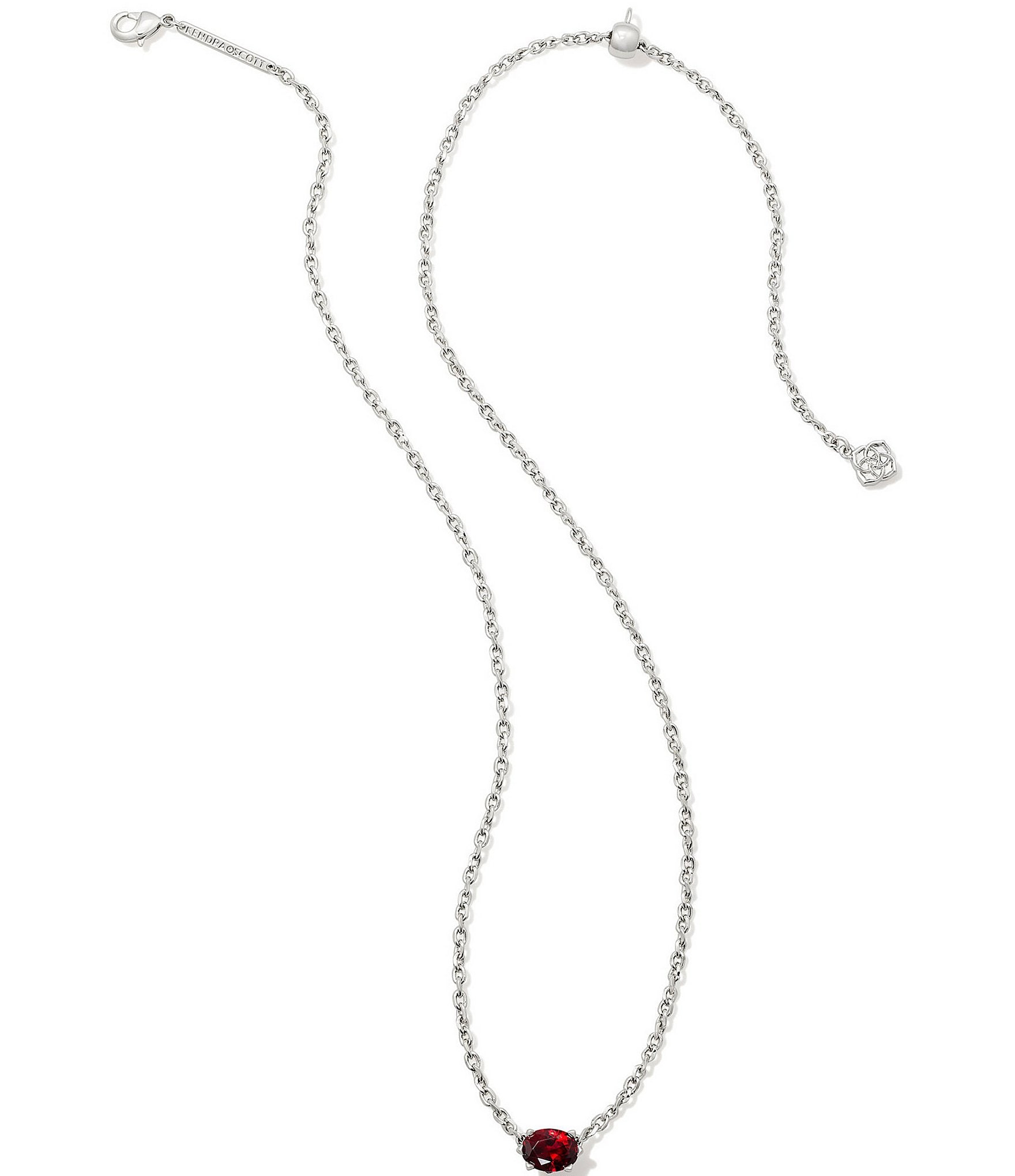 Kendra Scott Cailin Crystal Silver Short Pendant Necklace