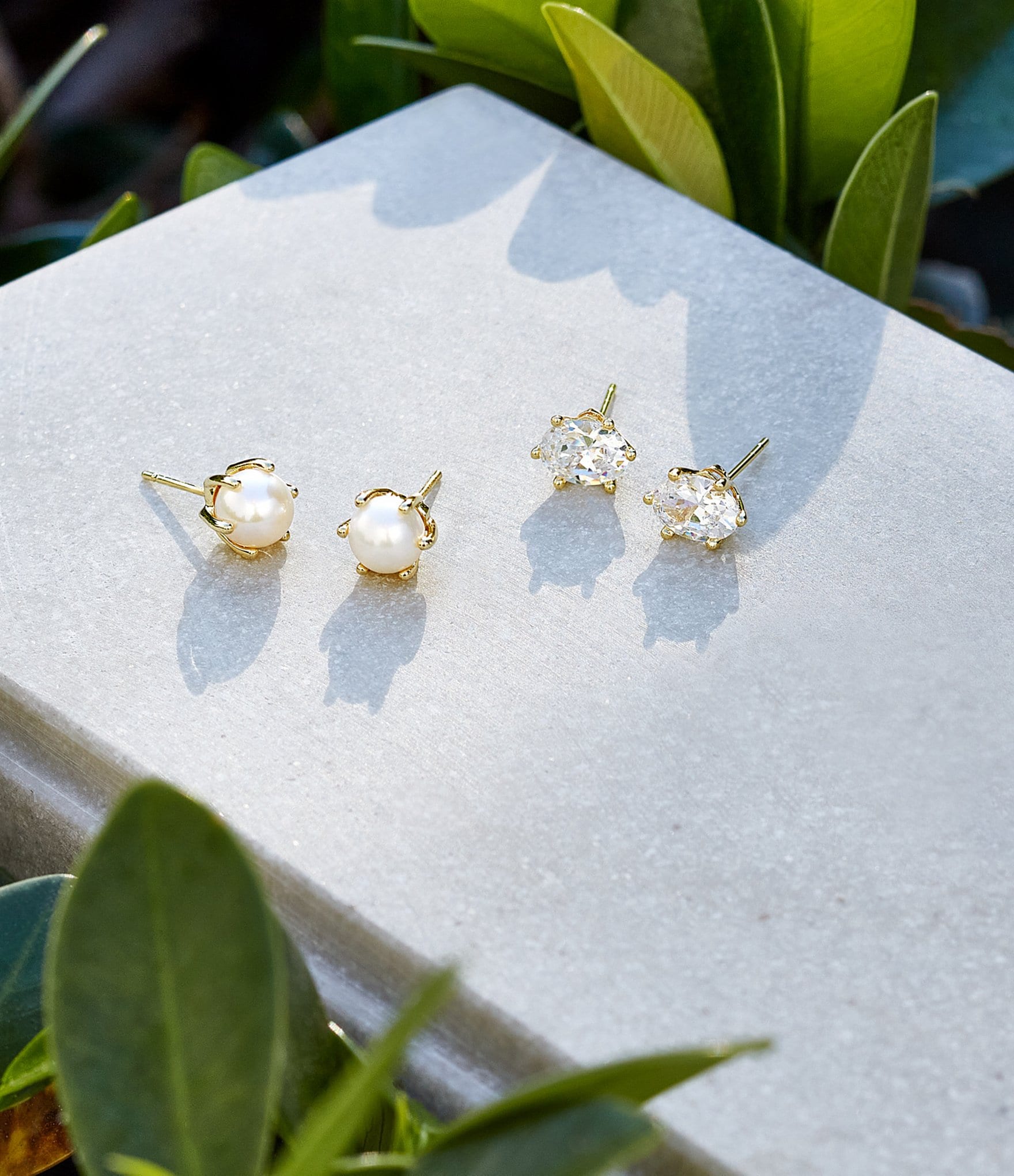 Kendra Scott Cailin Crystal Silver Stud Earrings