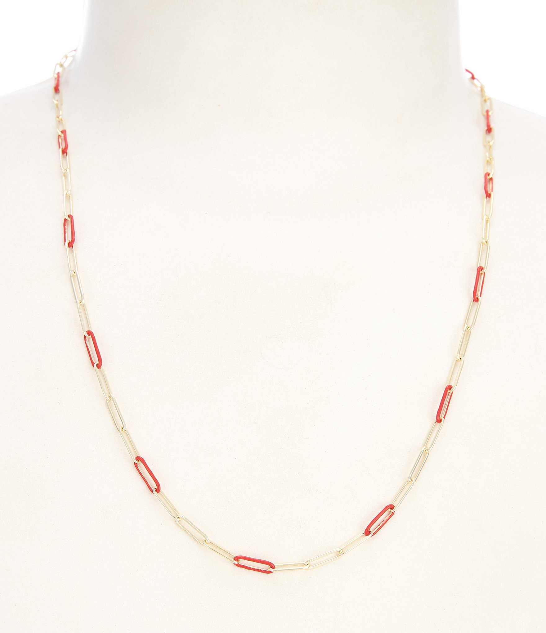 Kendra Scott Courtney Game Day Enamel Chain Link Necklace