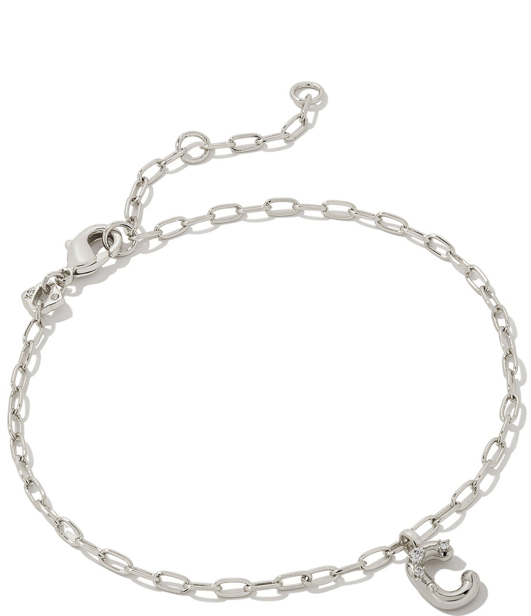 Ari Heart Delicate Chain Bracelet in Sterling Silver