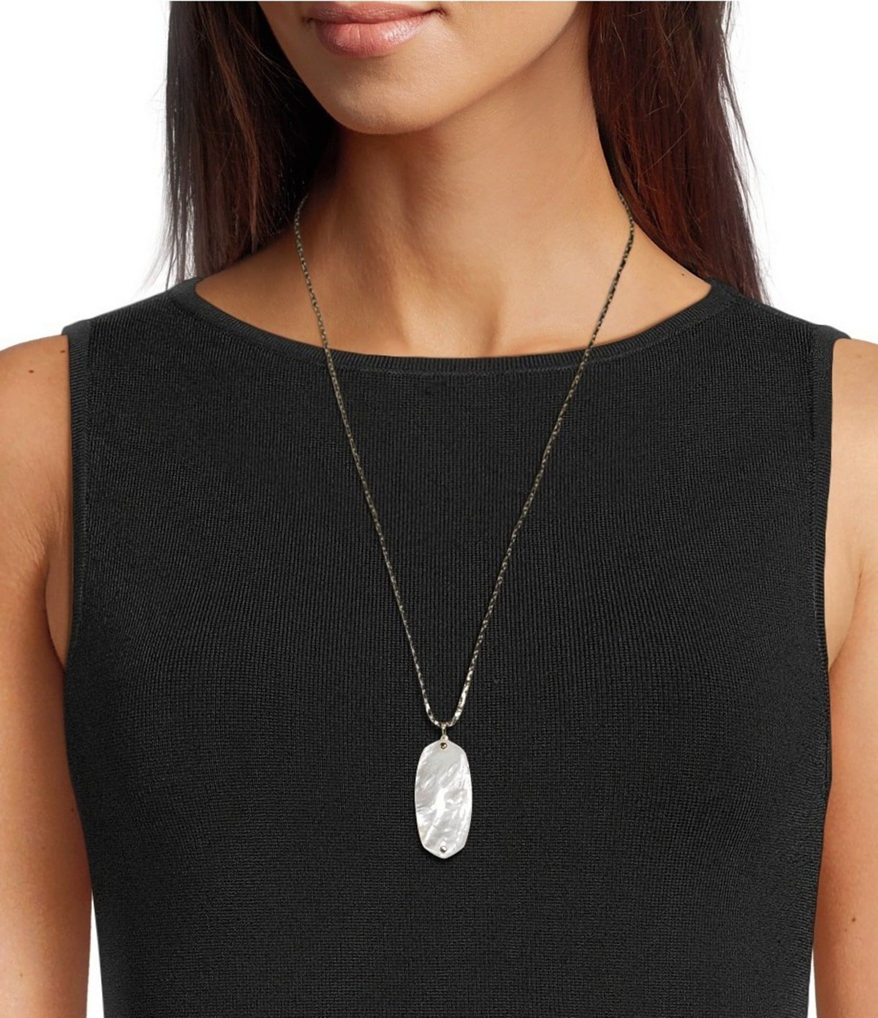 Kendra Scott Danielle Riveted Long Pendant Necklace