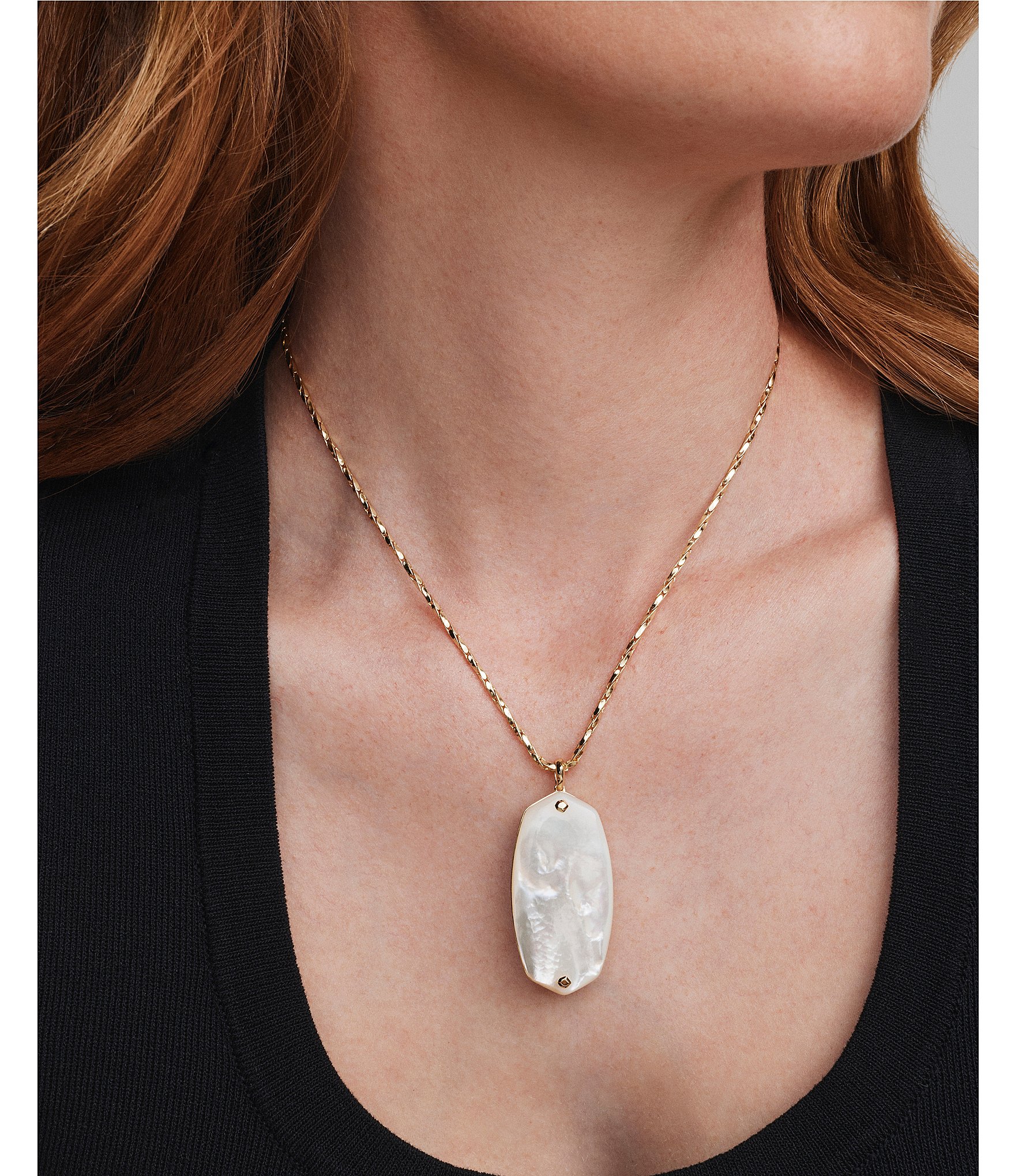 Kendra Scott Danielle Riveted Long Pendant Necklace