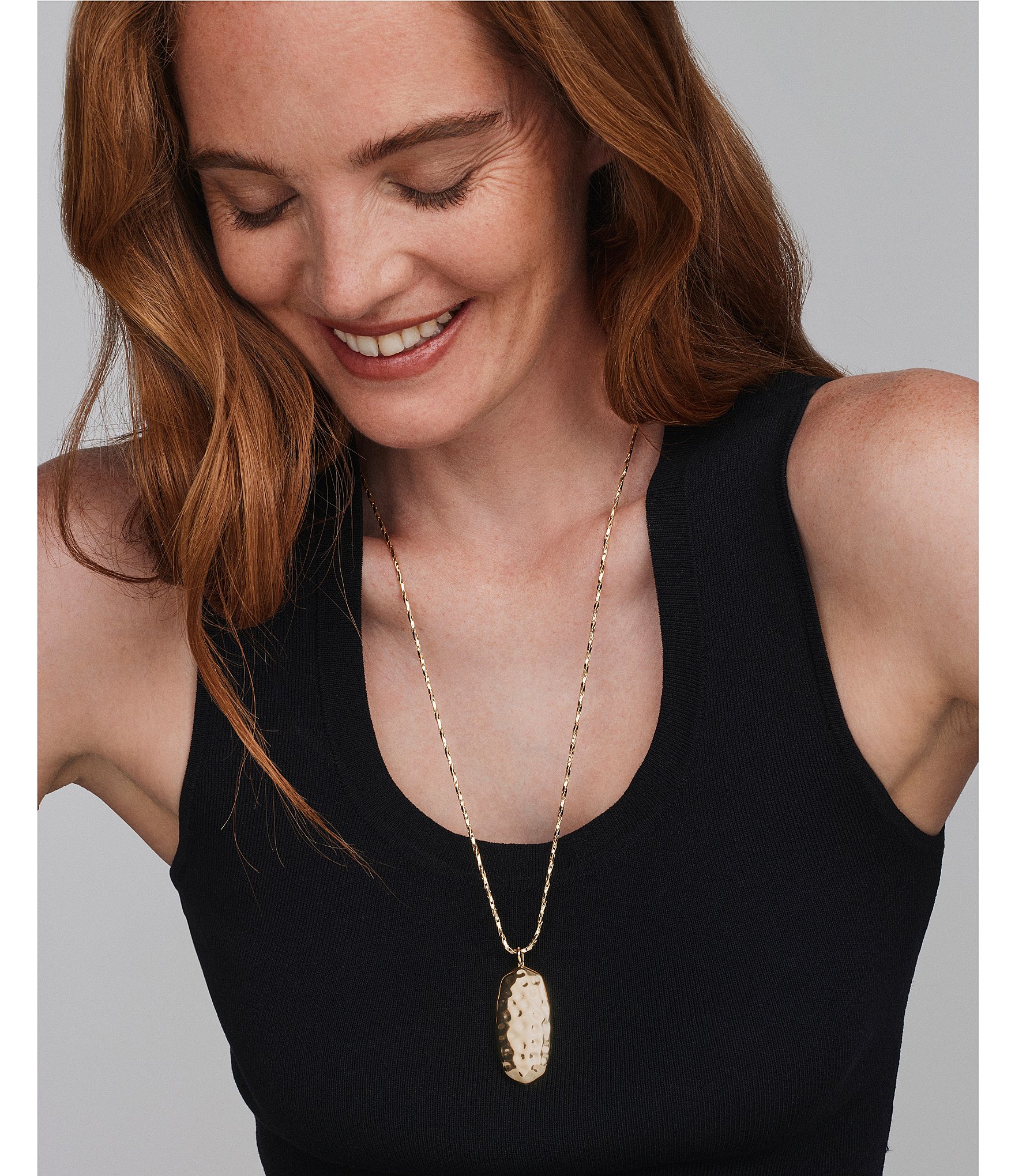 Kendra Scott Danielle Riveted Long Pendant Necklace