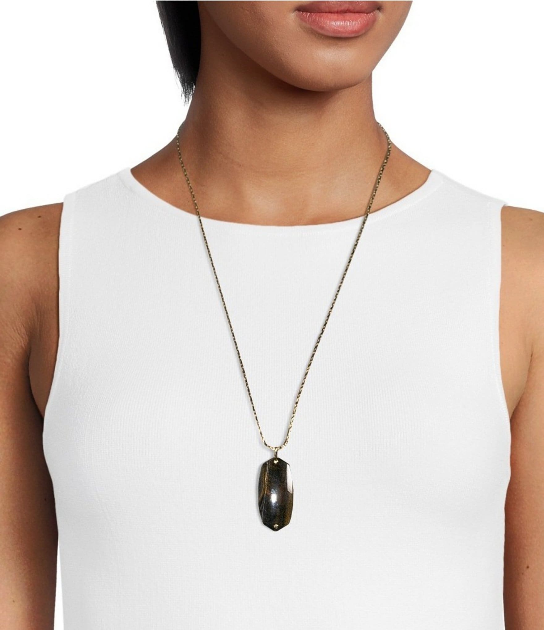 Kendra Scott Danielle Riveted Long Pendant Necklace