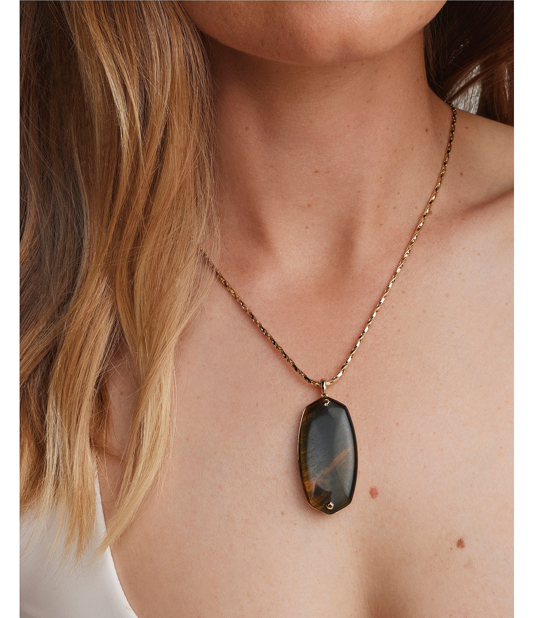 Kendra Scott Danielle Riveted Long Pendant Necklace
