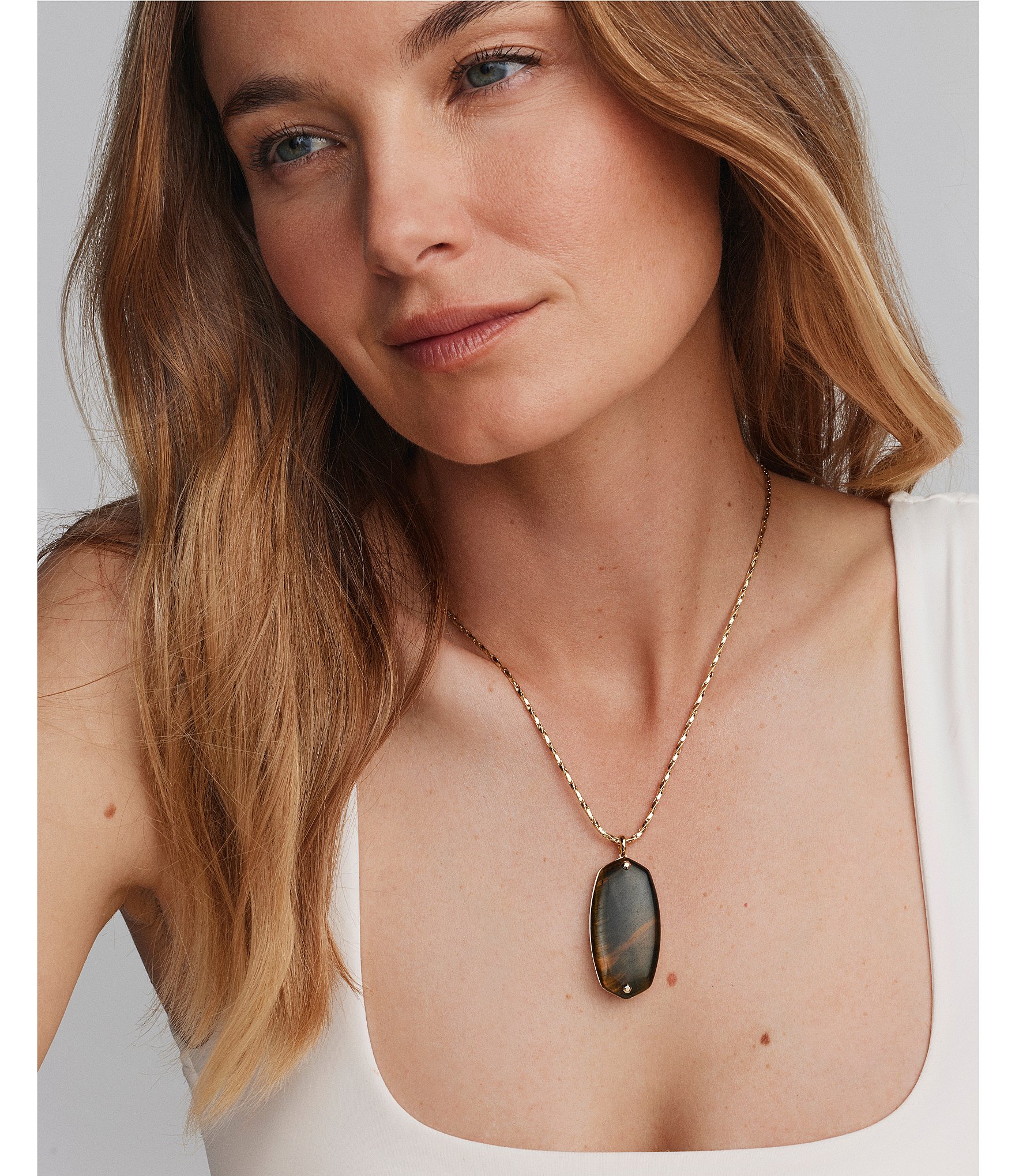 Kendra Scott Danielle Riveted Long Pendant Necklace