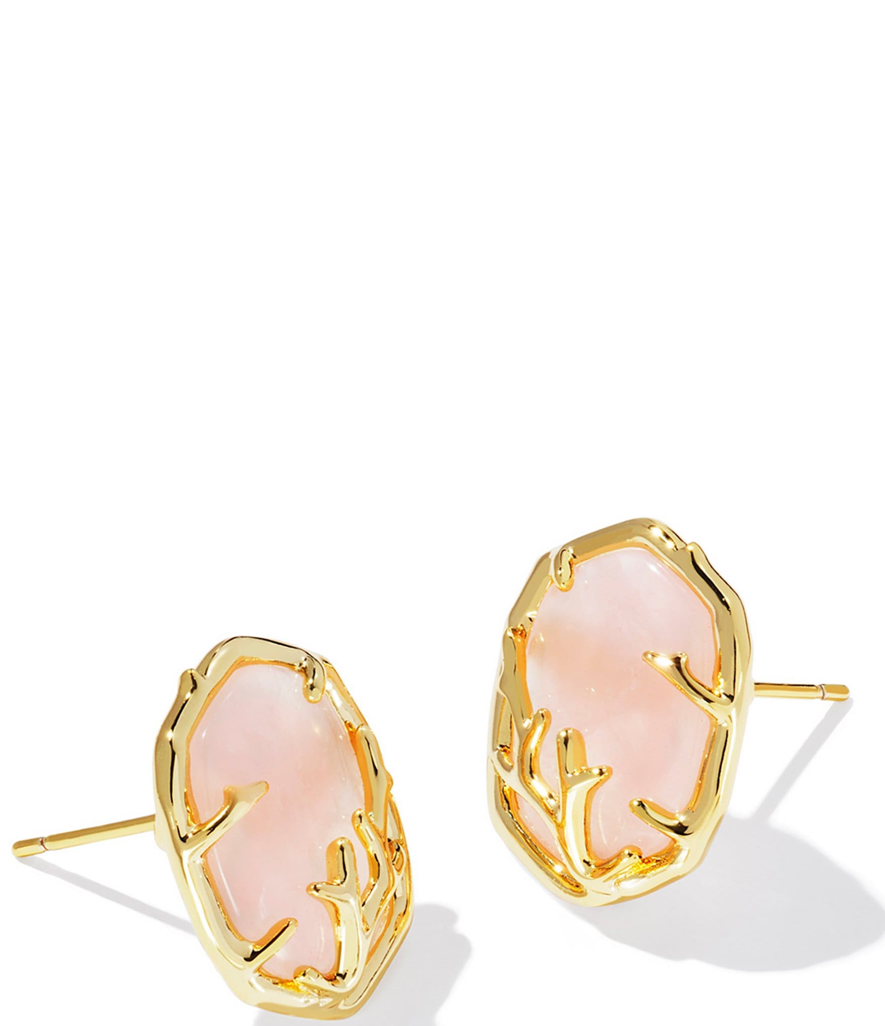 Kendra Scott Daphne Coral Frame Stud Earrings