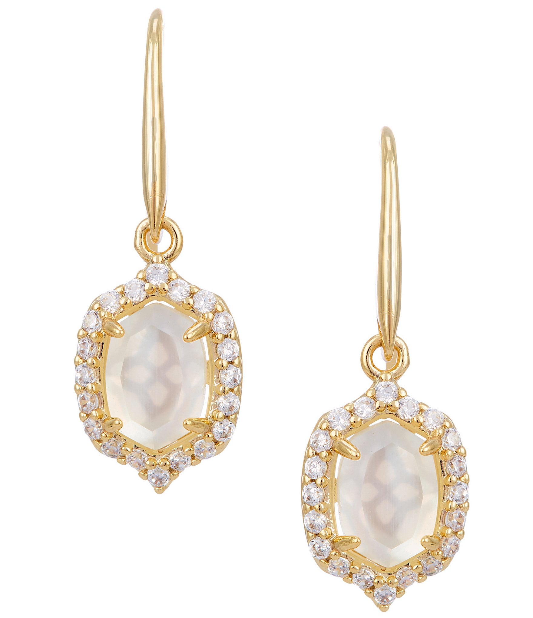 Kendra Scott Daphne Crystal Frame Drop Earrings