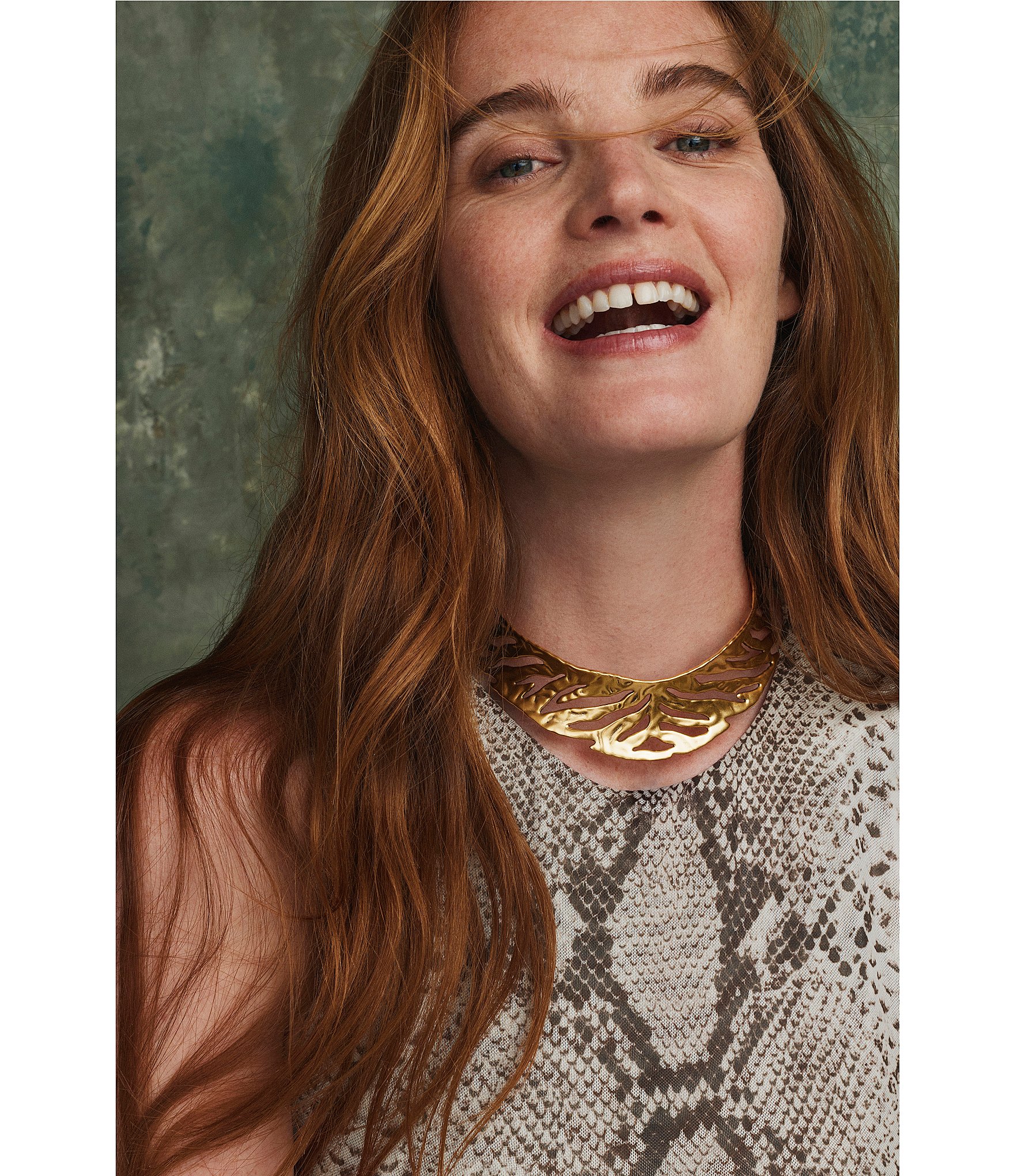 Kendra Scott Daphne Tiger Striped Safari Statement Necklace