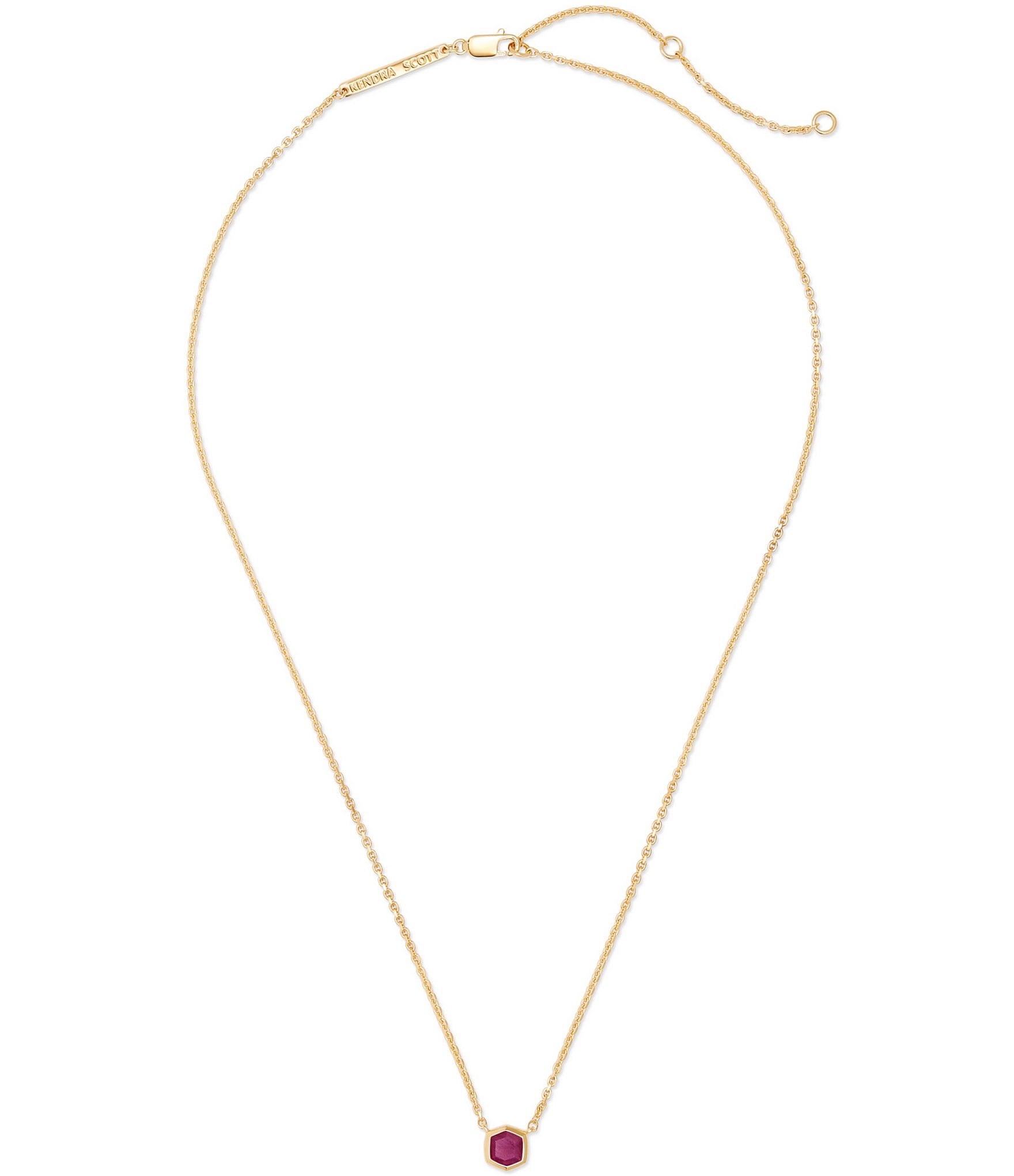 Kendra Scott Davie Pave 14K Gold Short Pendant Necklace