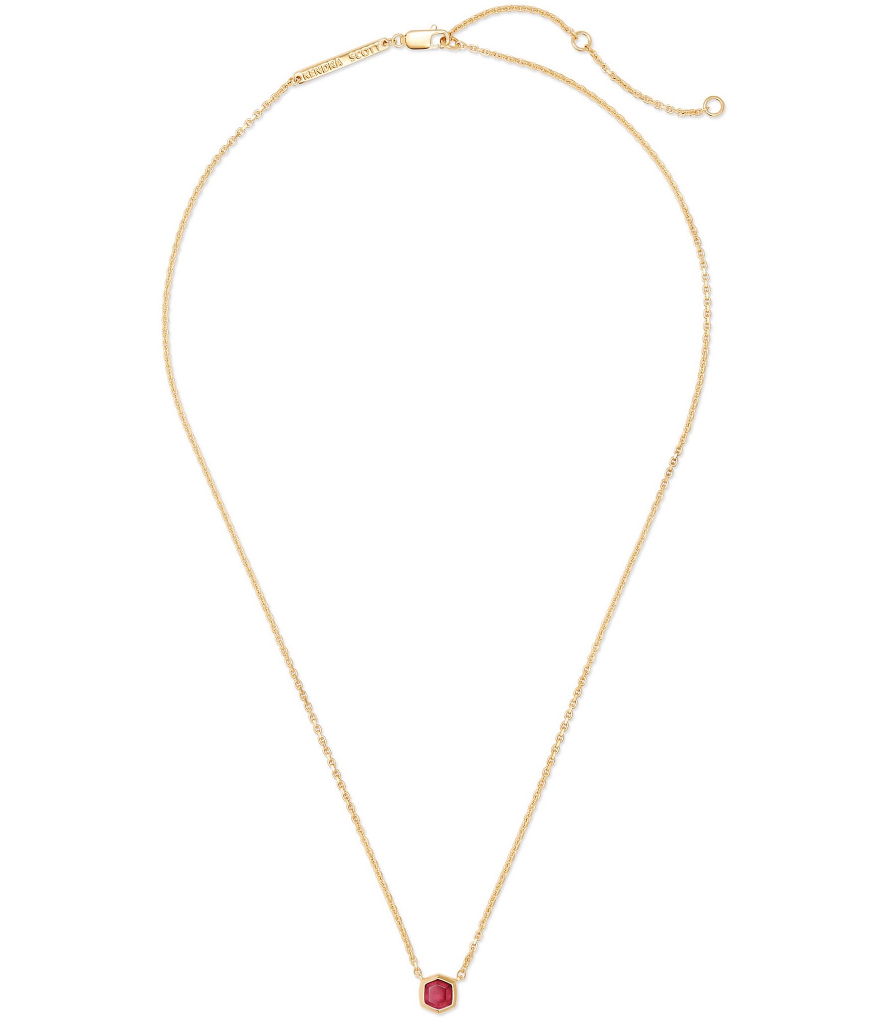 Kendra Scott Davie Pave 14K Gold Short Pendant Necklace