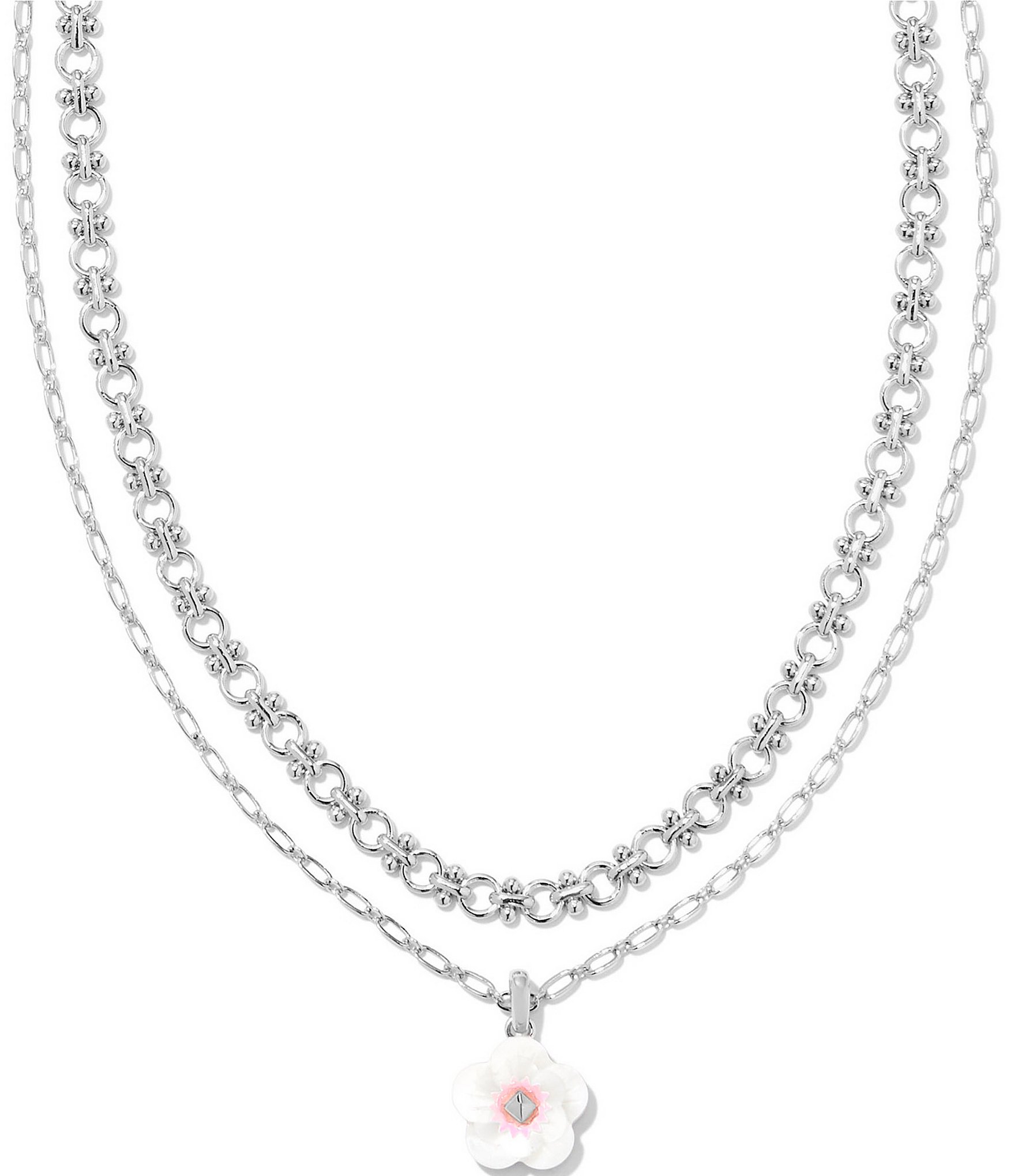 Kendra Scott • Silver Clove Multi Strand Necklace | Multi strand necklace,  Necklace, Silver