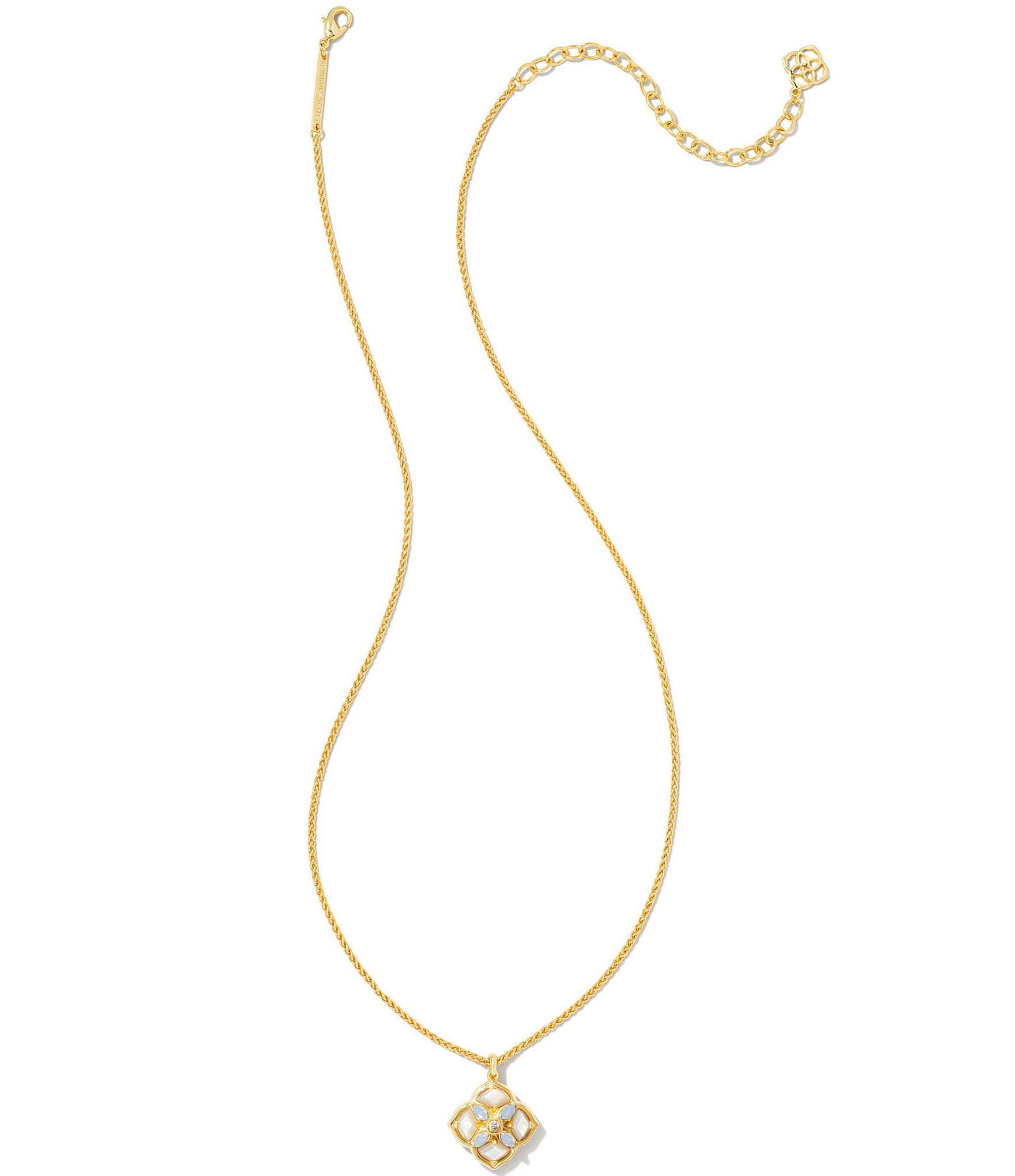 Kendra Scott Dira Stone Gold Plated Crystal Short Pendant Necklace