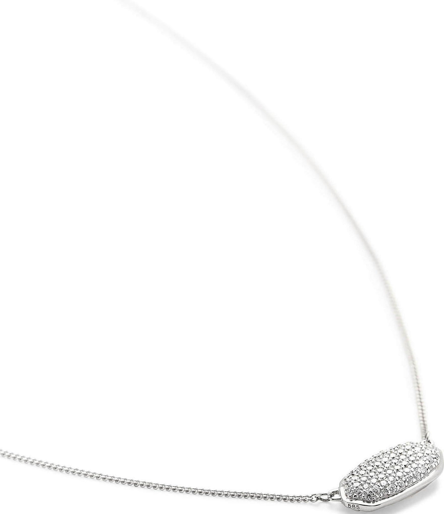 Kendra Scott Elisa 14K White Gold Pendant Necklace