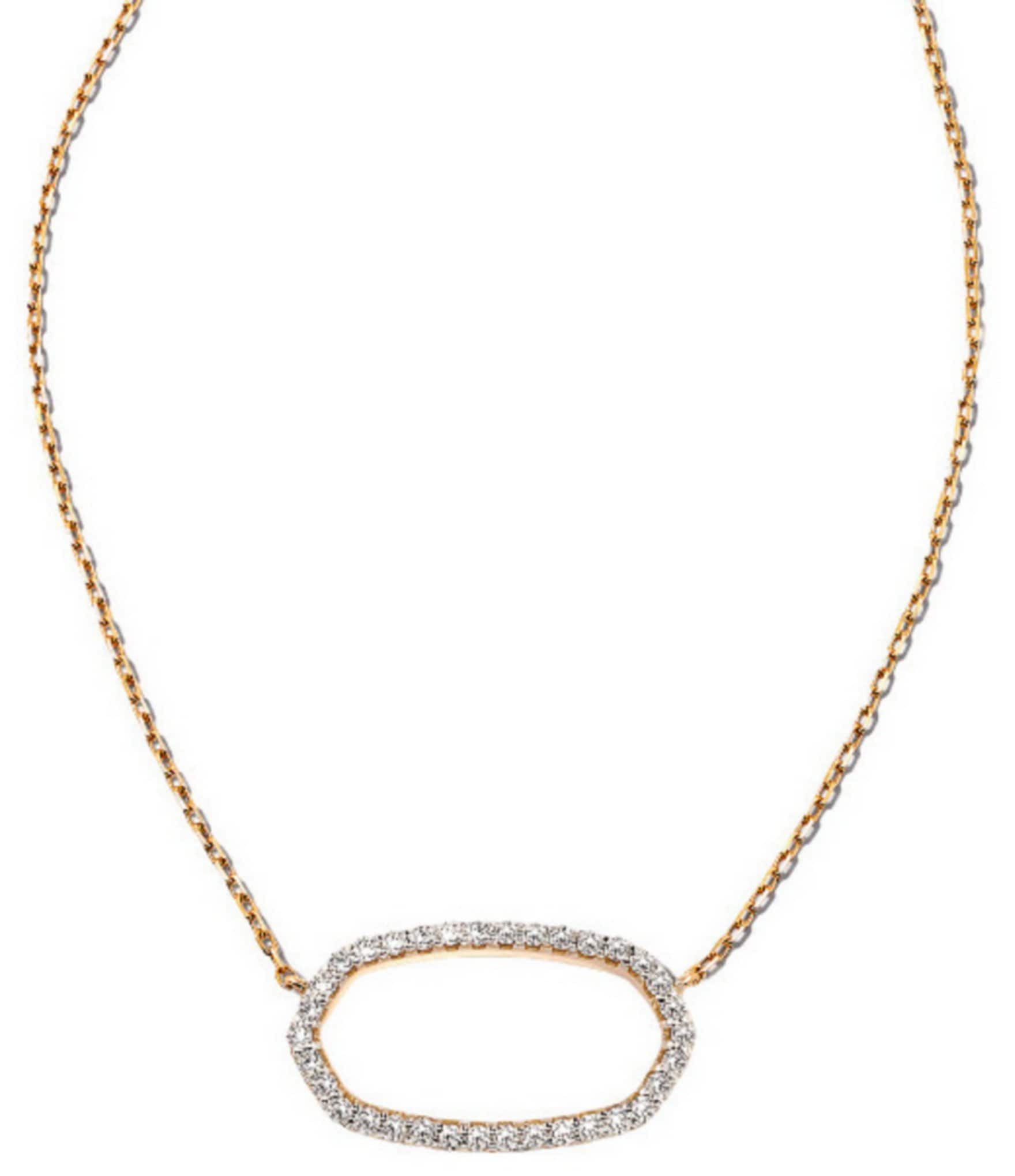 Kendra Scott Elisa 14K Open Frame Short Pendant Necklace