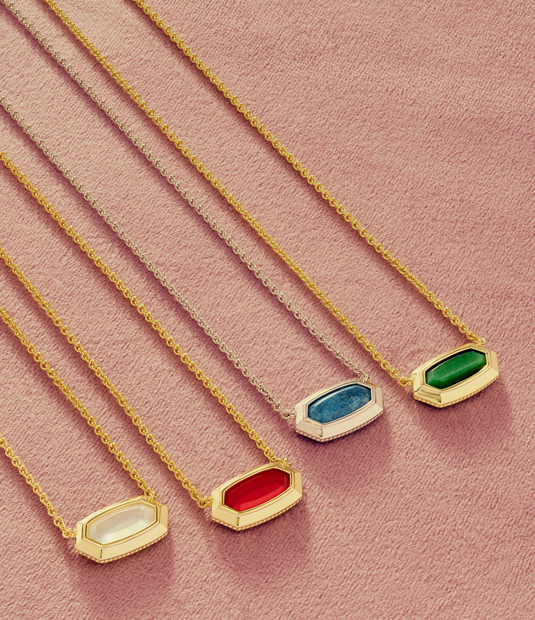 Kendra Scott Elisa Bezel Short Pendant Necklace