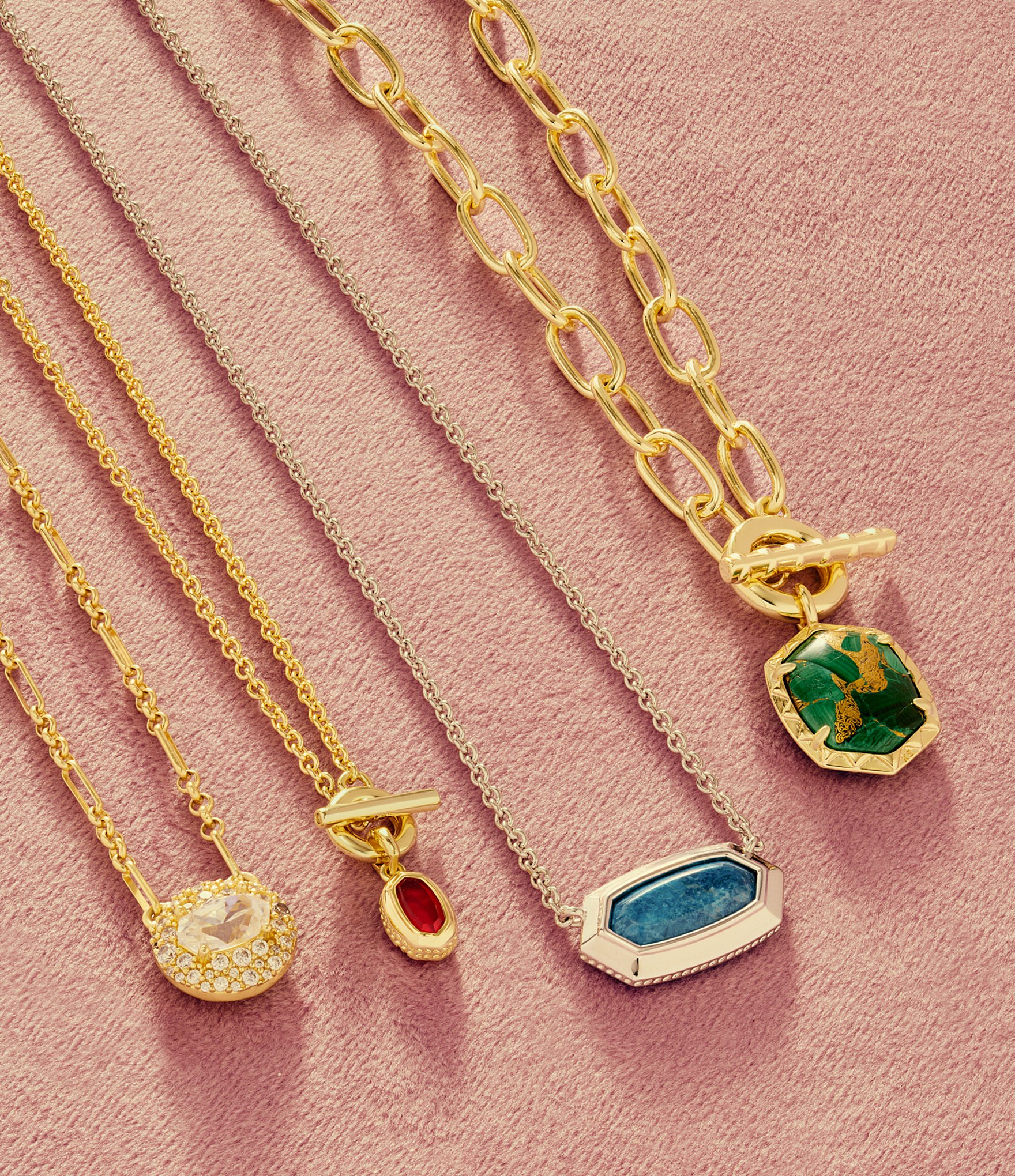 Kendra Scott Elisa Bezel Short Pendant Necklace