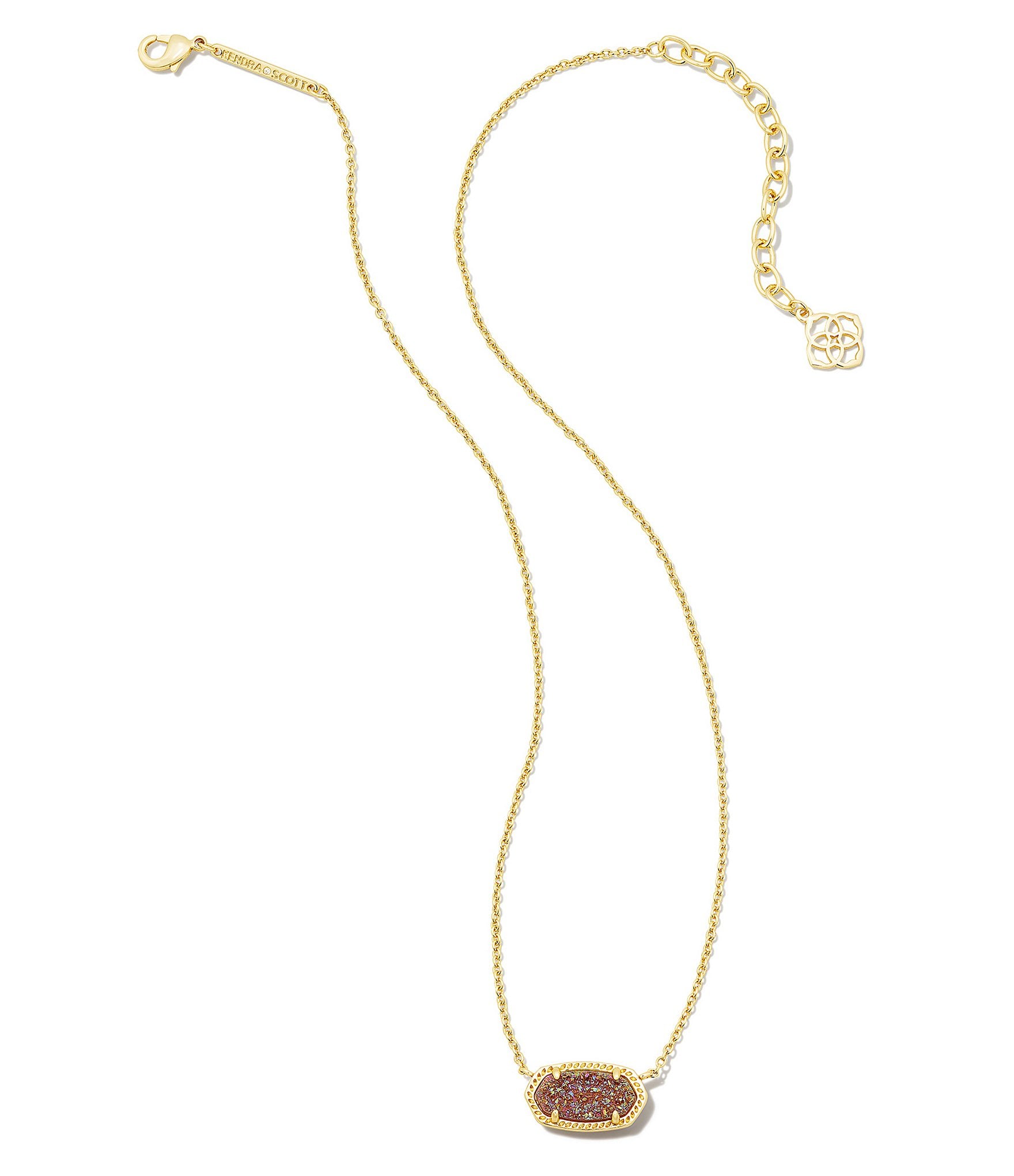 Kendra Scott Elisa 14K Gold Plated Drusy Pendant Necklace