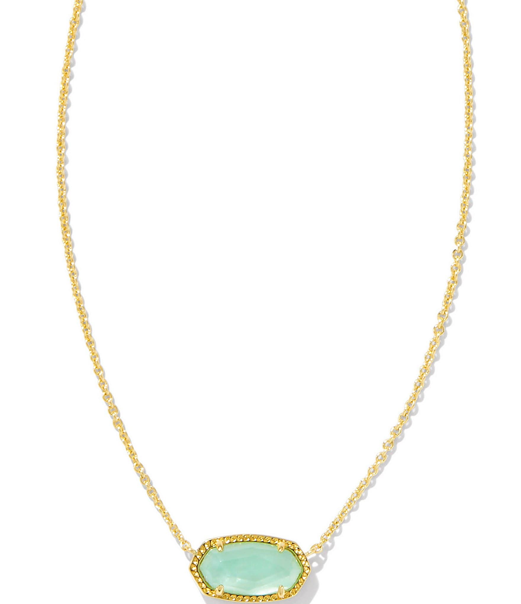 Kendra Scott Elisa Gold Mother of Pearl Short Pendant Necklace