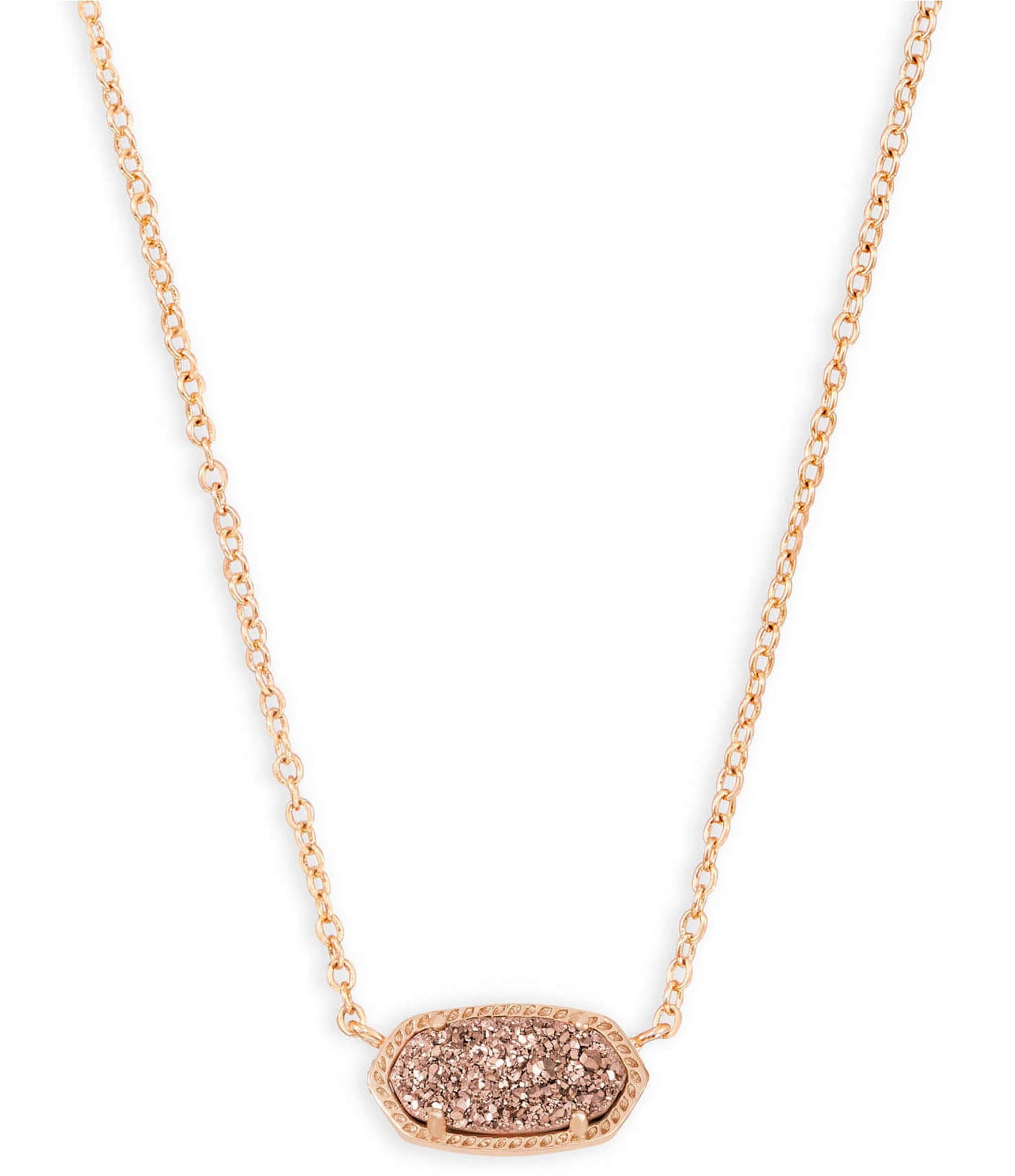 Kendra Scott Elisa Rose Gold Pendant Necklace