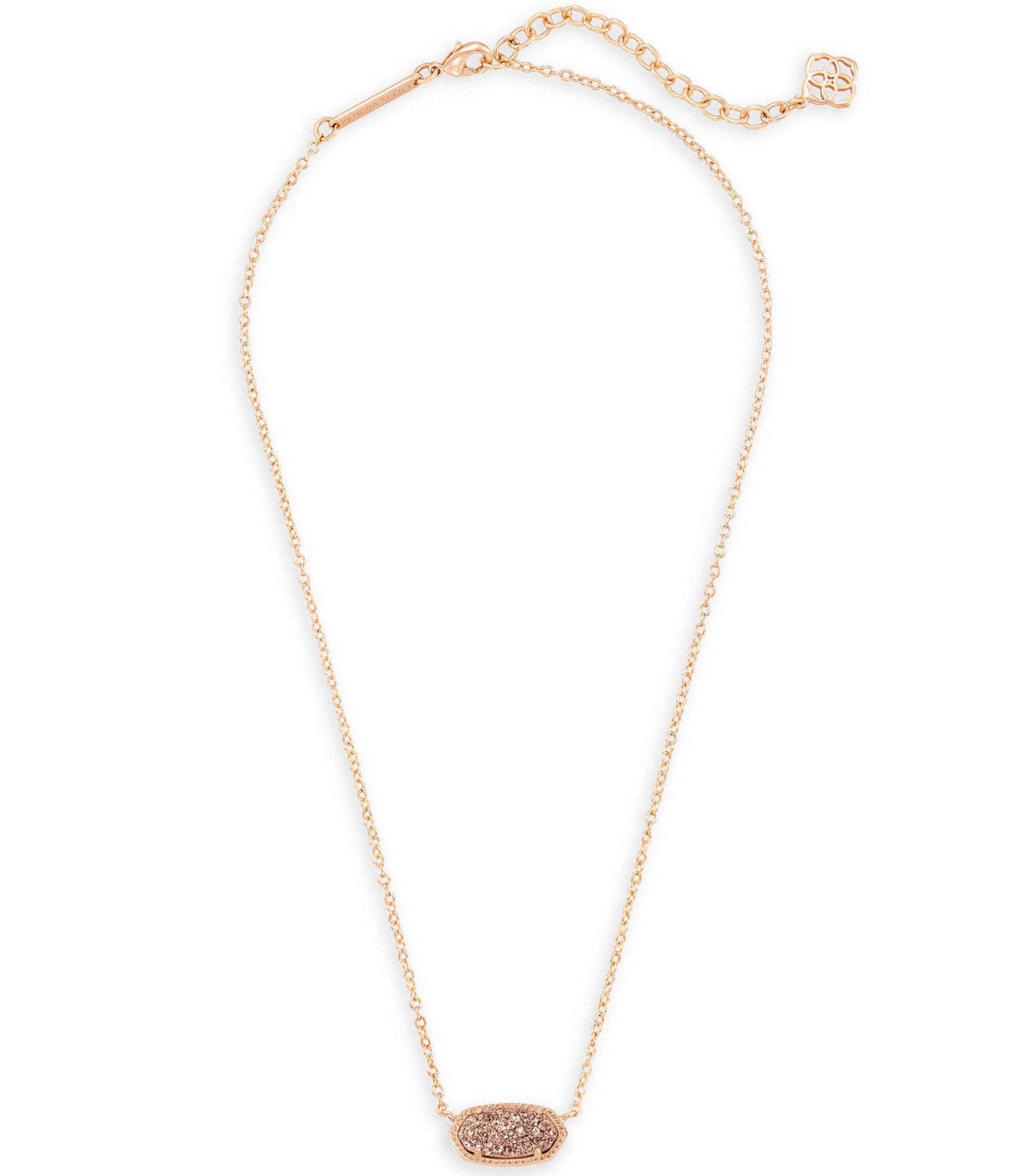 Kendra Scott Elisa Rose Gold Pendant Necklace