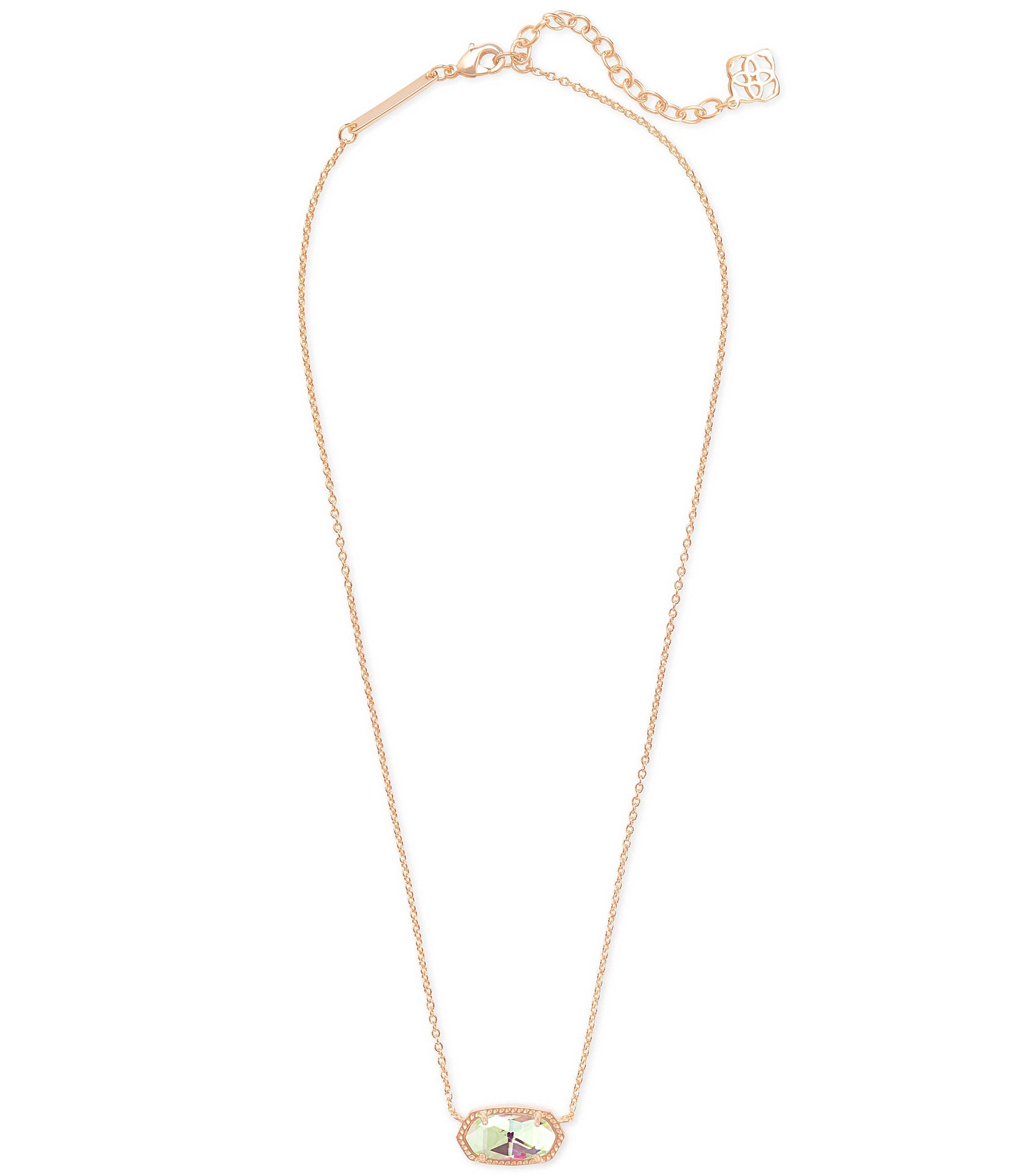 Kendra Scott Elisa Rose Gold Pendant Necklace