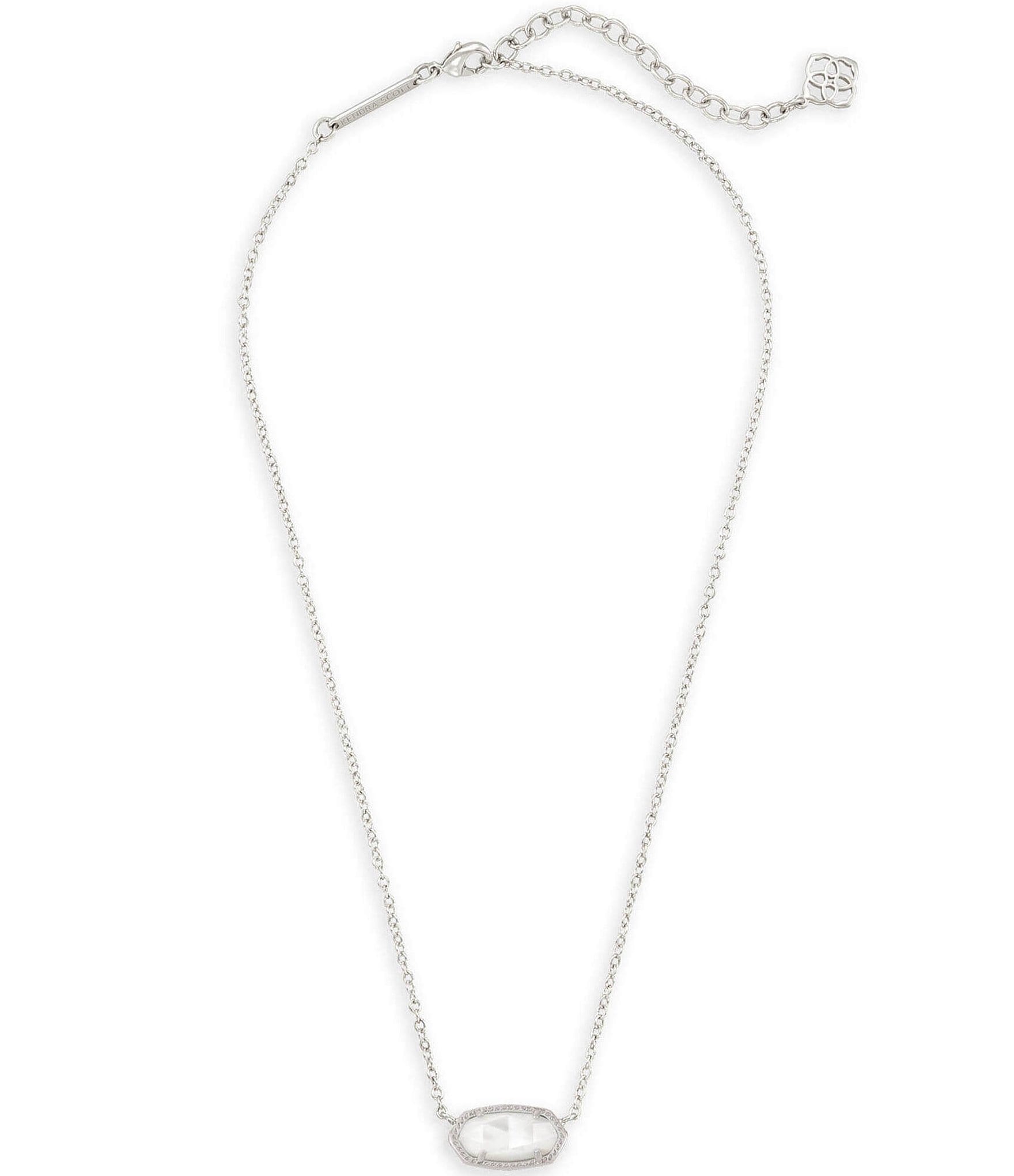 Kendra Scott Elisa Silver Pendant Necklace