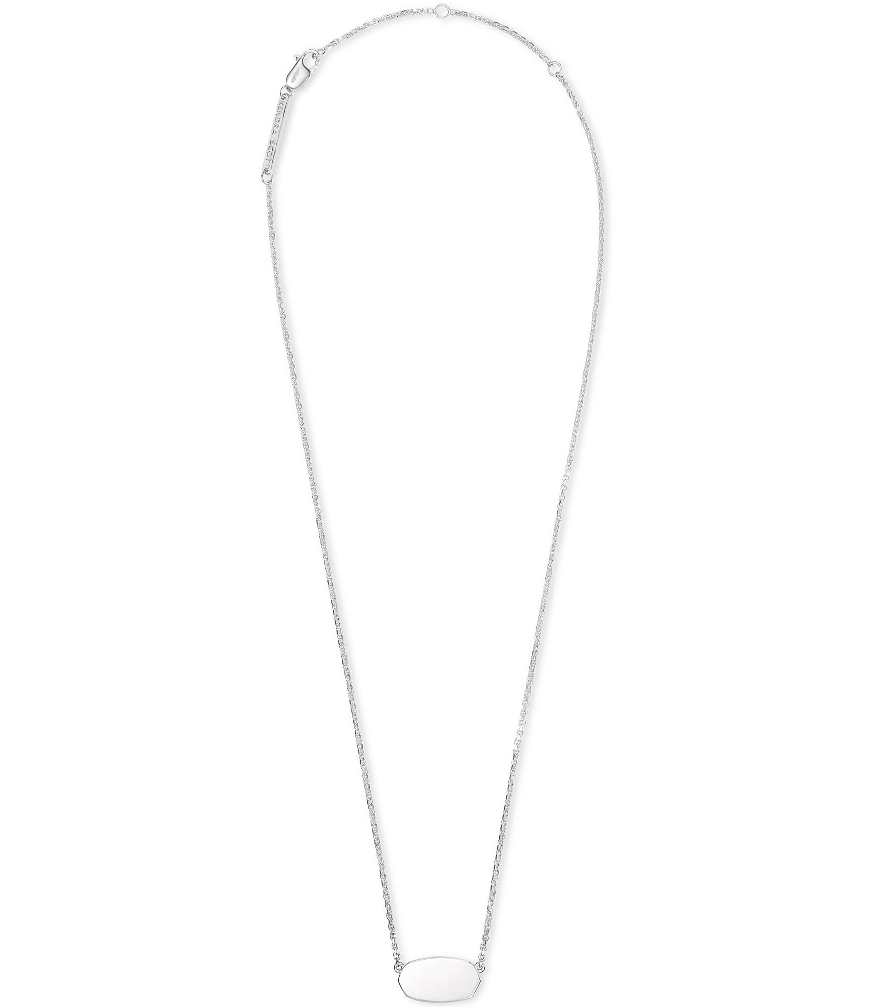 Kendra Scott Elisa Sterling Silver Short Pendant Necklace