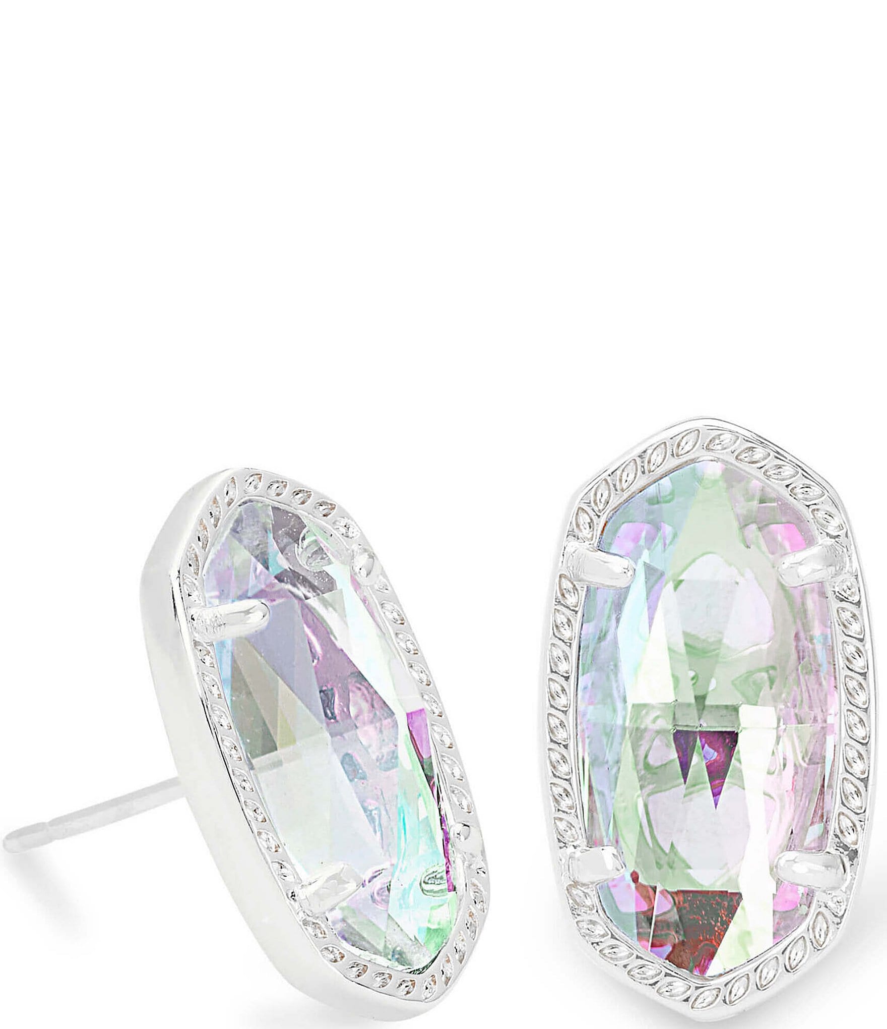 Orecchini A Perno Kendra Scott Ellie – Drusy In Platino – Nuovi Con Etichette - Foto 2