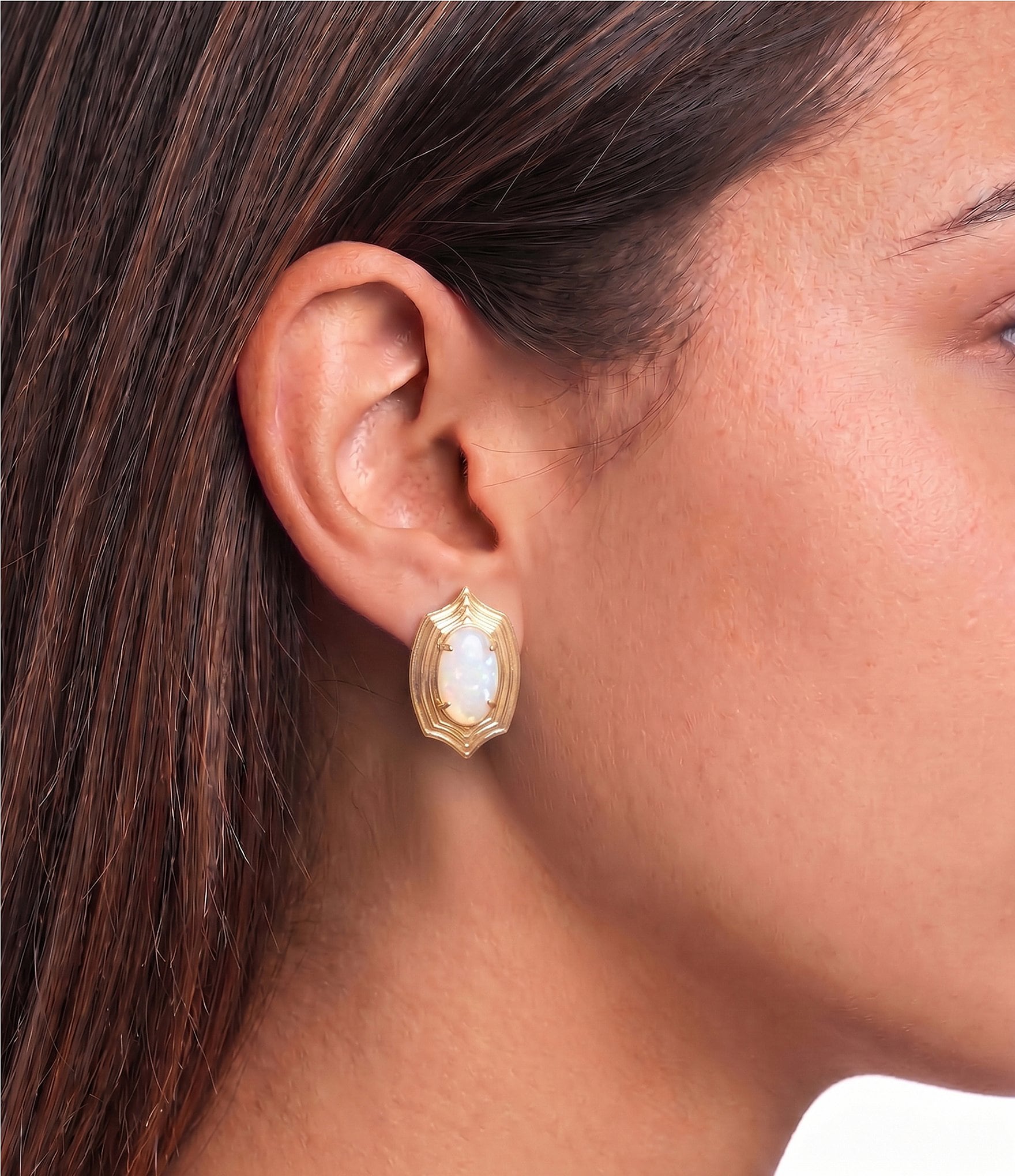 Kendra Scott Ellie Stepped Frame Stud Statement Earrings