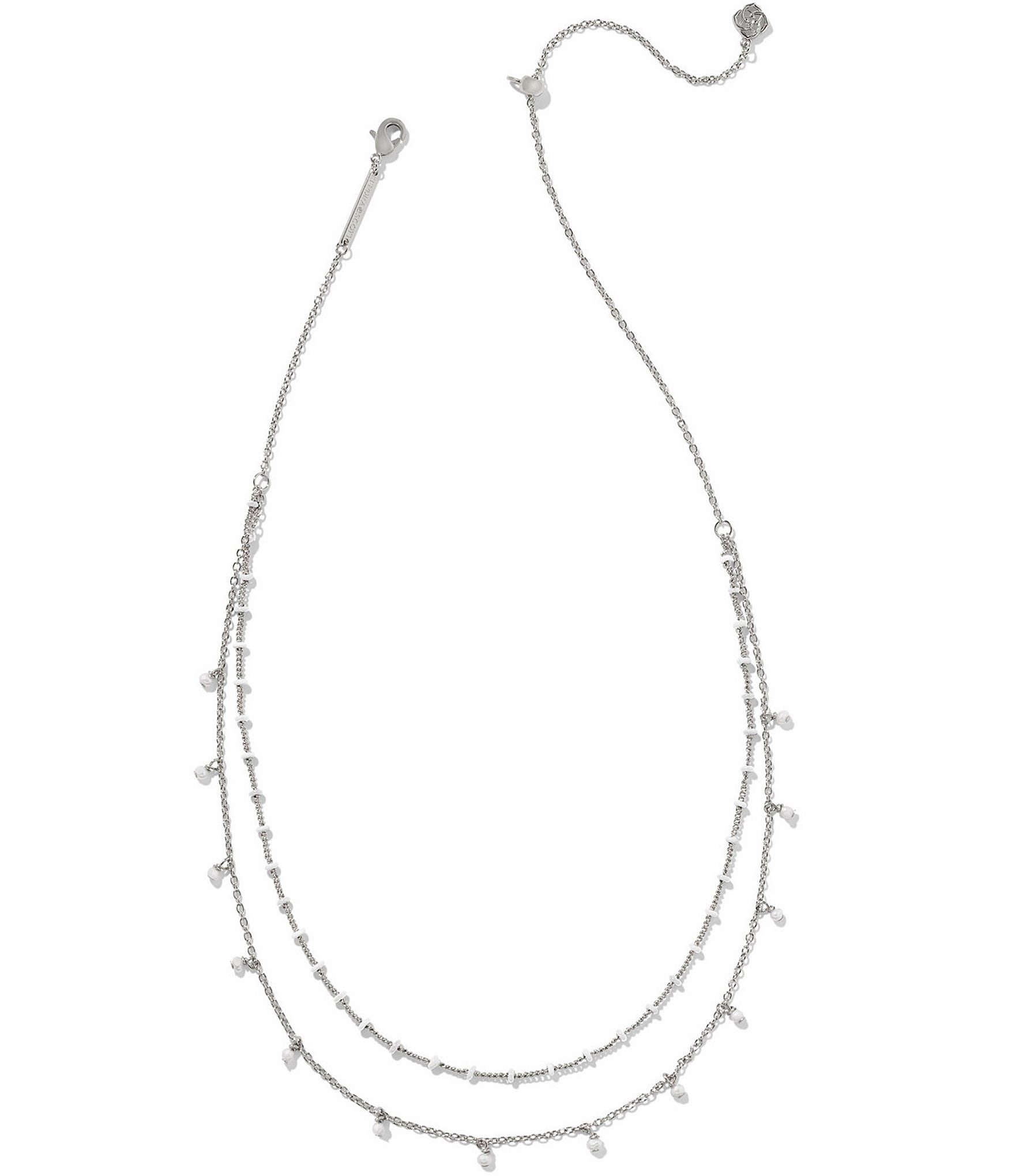 Kendra Scott Eve Silver Short Multi Strand Necklace