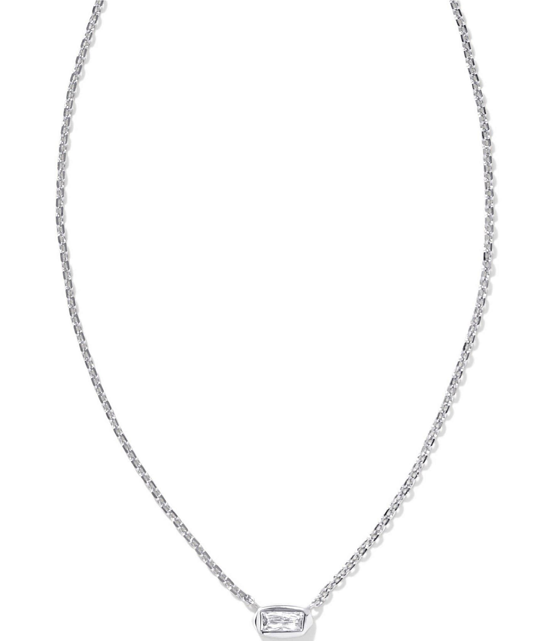 Kendra Scott Fern Crystal Short Pendant Necklace