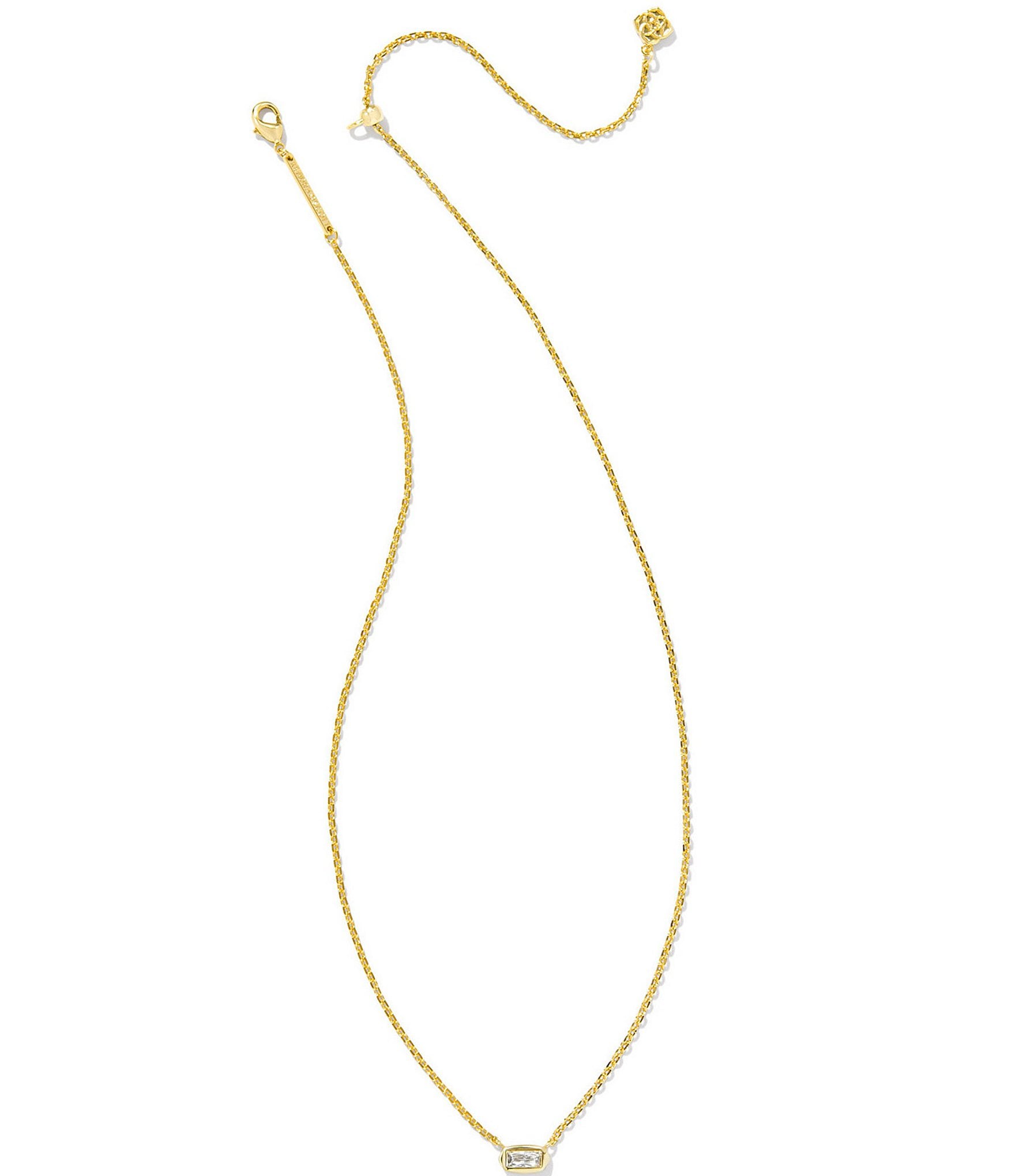 Kendra Scott Fern Crystal Short Pendant Necklace