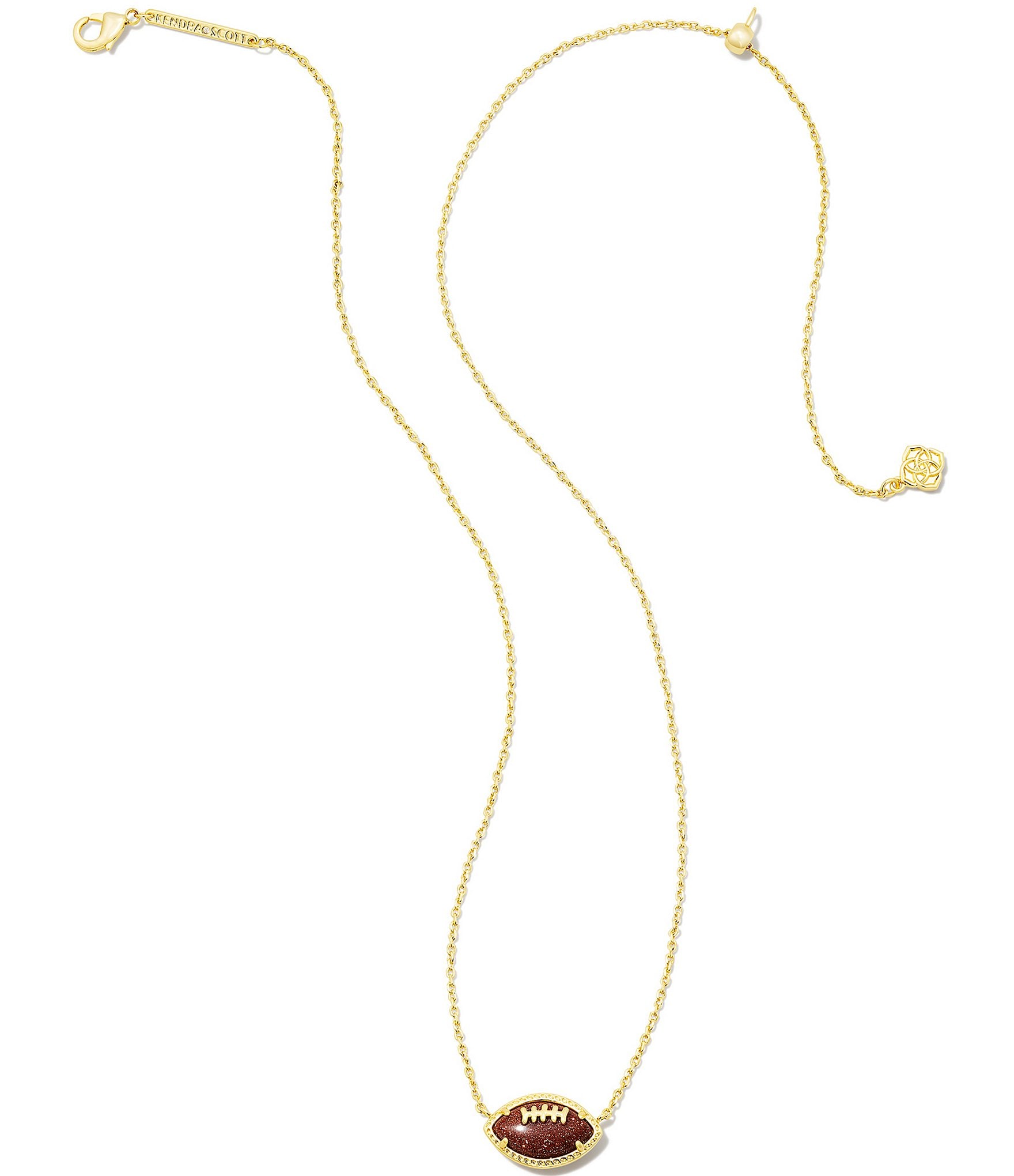 Kendra Scott Football Pendant Necklace