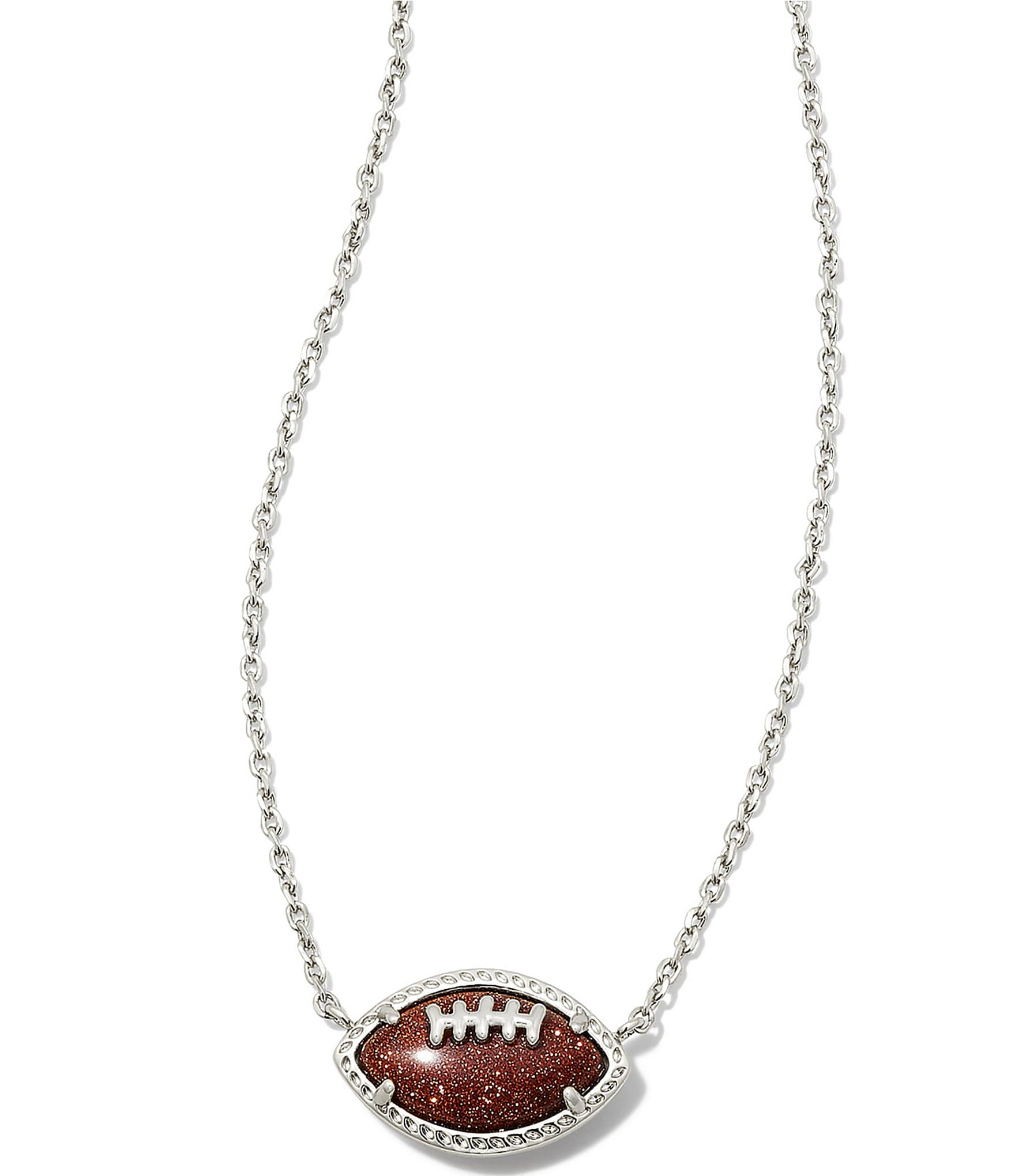 Kendra Scott Football Pendant Necklace