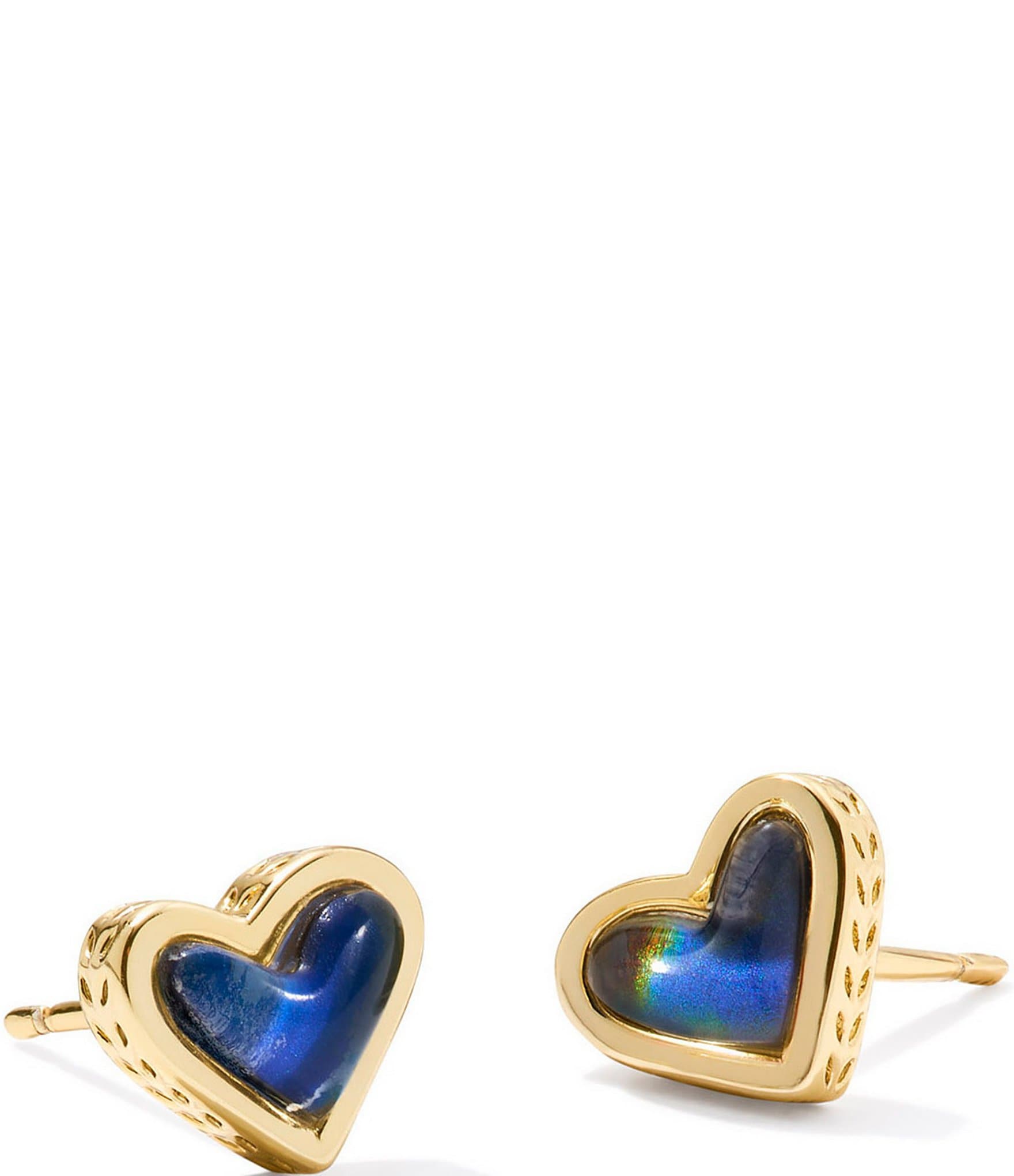 Kendra Scott Framed Ari Heart Gold Stud Earrings