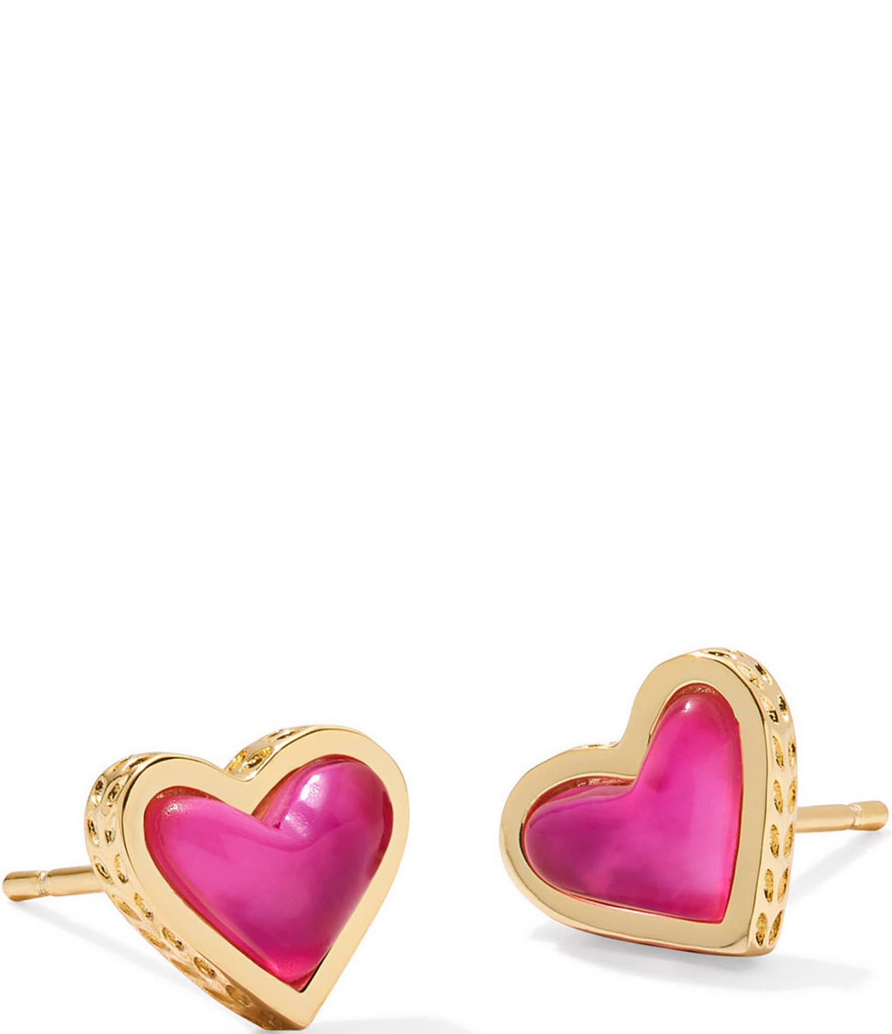 Kendra Scott Framed Ari Heart Gold Stud Earrings